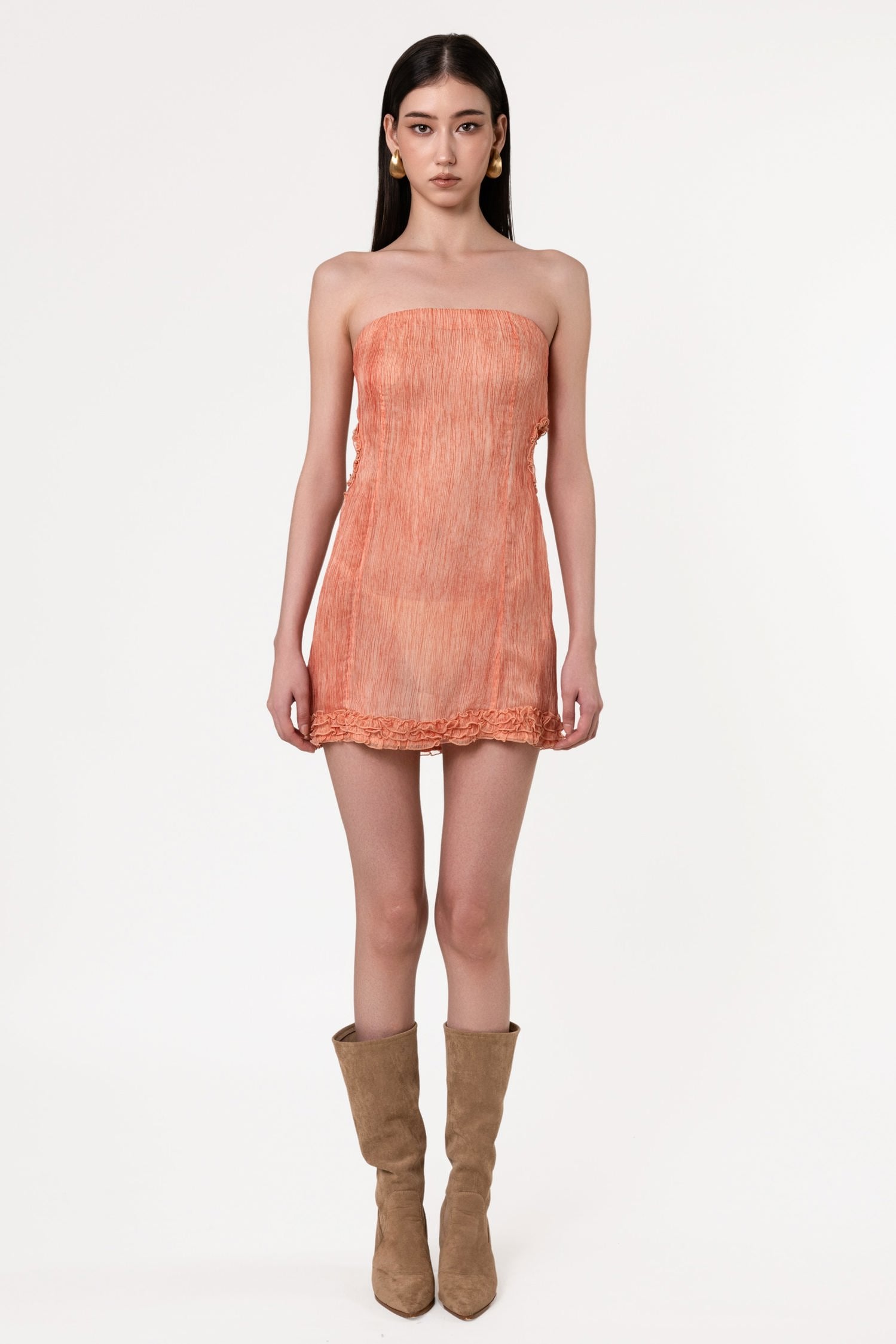 Springs Double Heart Silk Dress