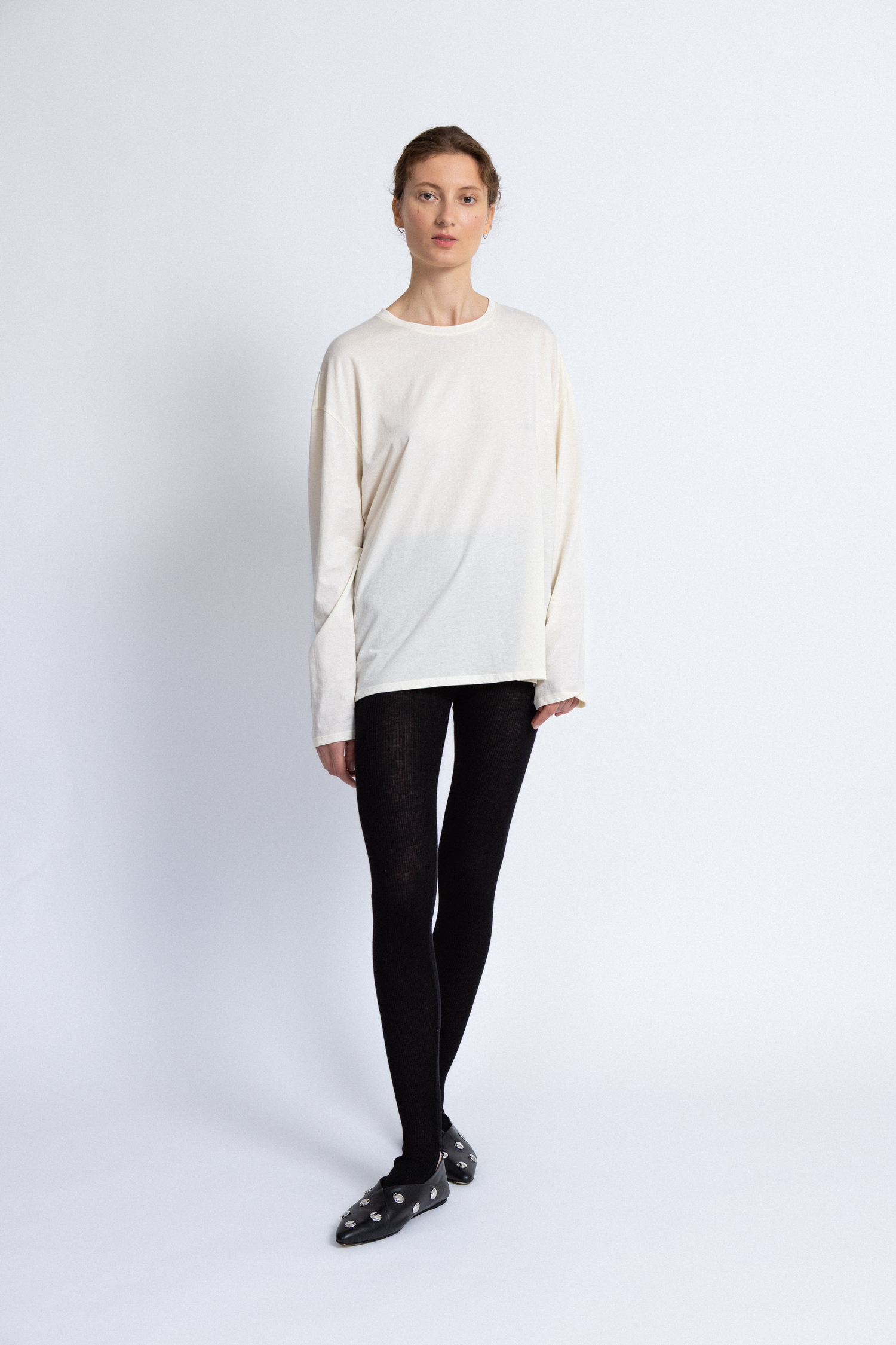 CORE SILK-WOOL CREW NECK