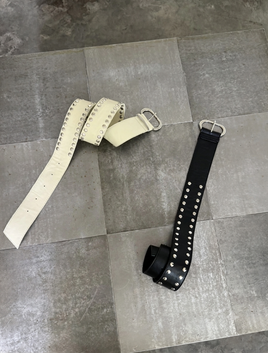 Wide Studded Belt