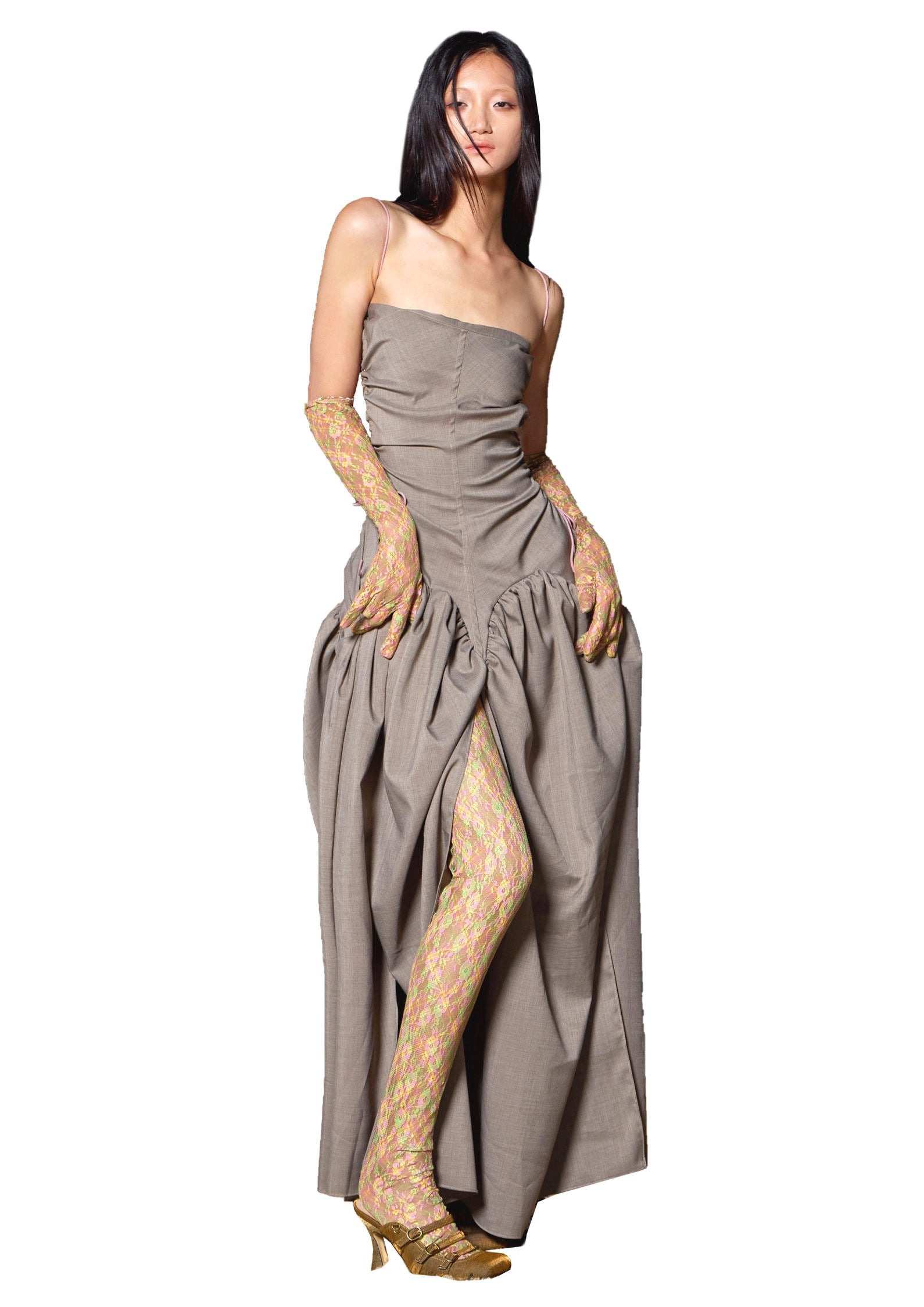 Lace Stockings Lunar Tartan