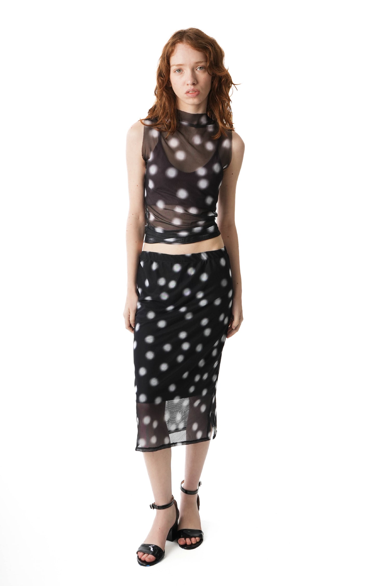 DOTS MIDI SKIRT