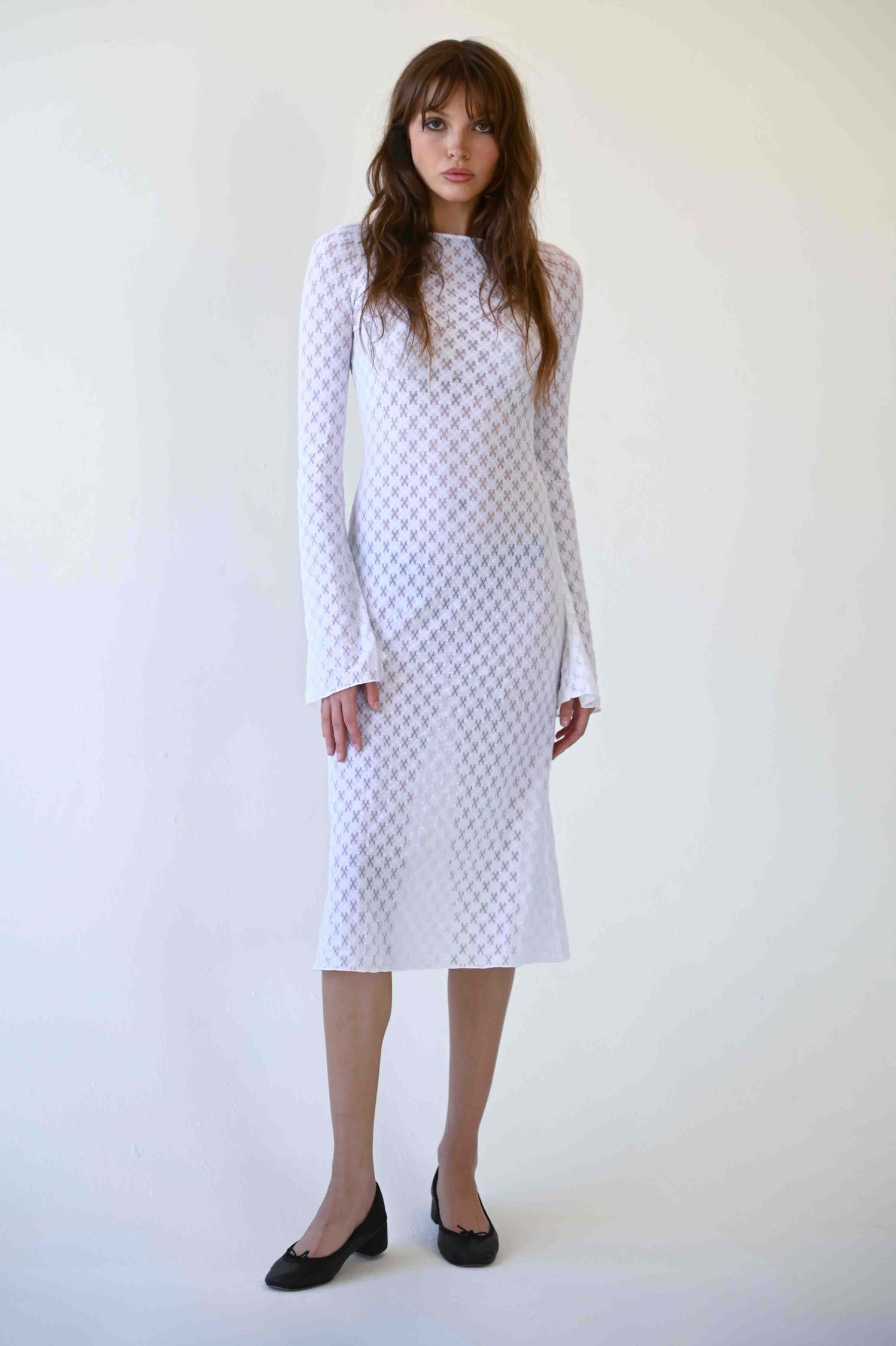 The Jane Maxi Dress in White Lace