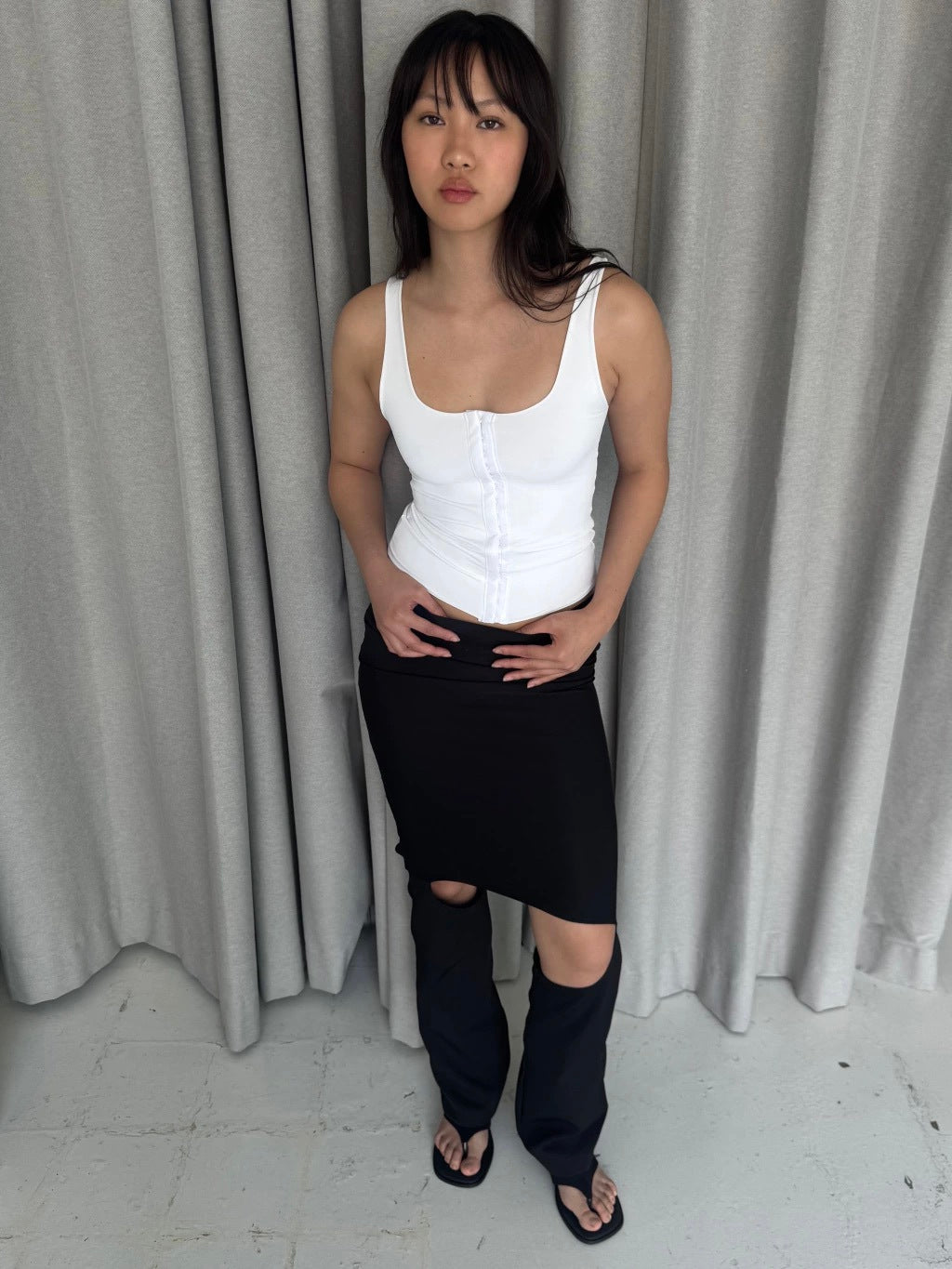 MULTI-HOOK CORSET TOP