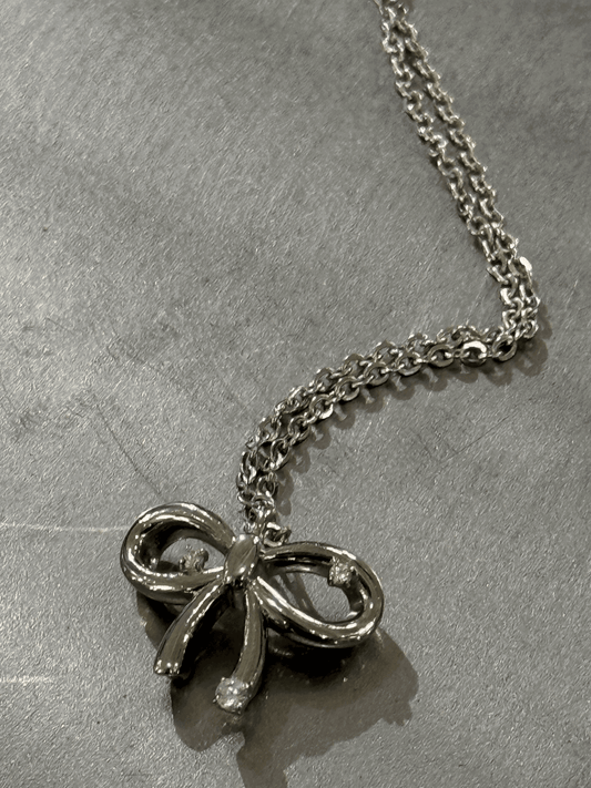 BOW DROP NECKLACE