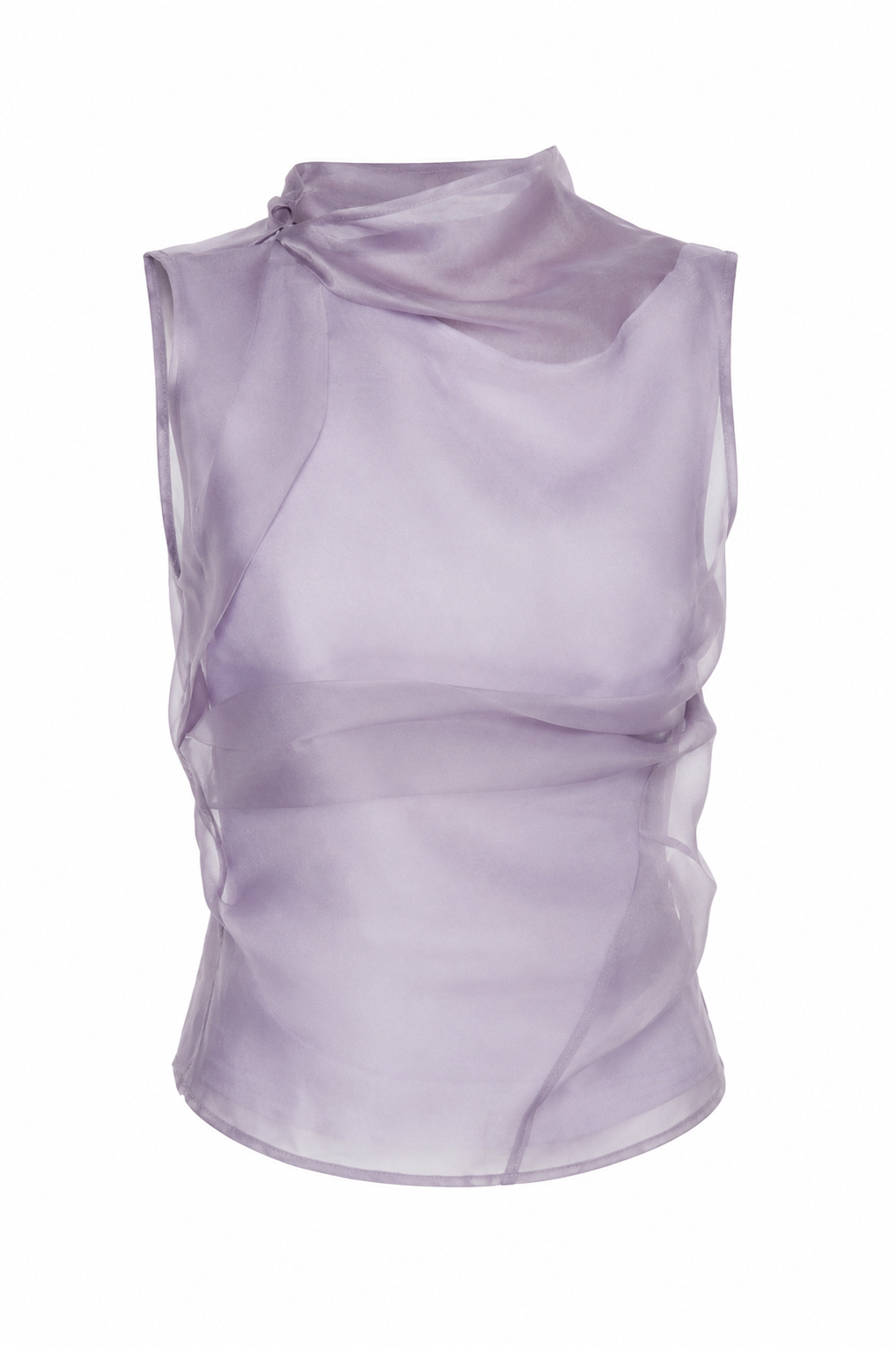 lilac organza top