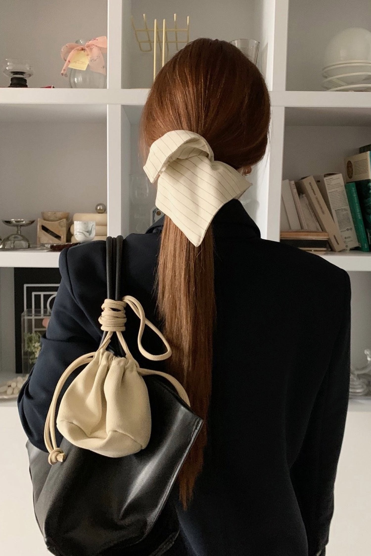 Square Stripe Scrunchie