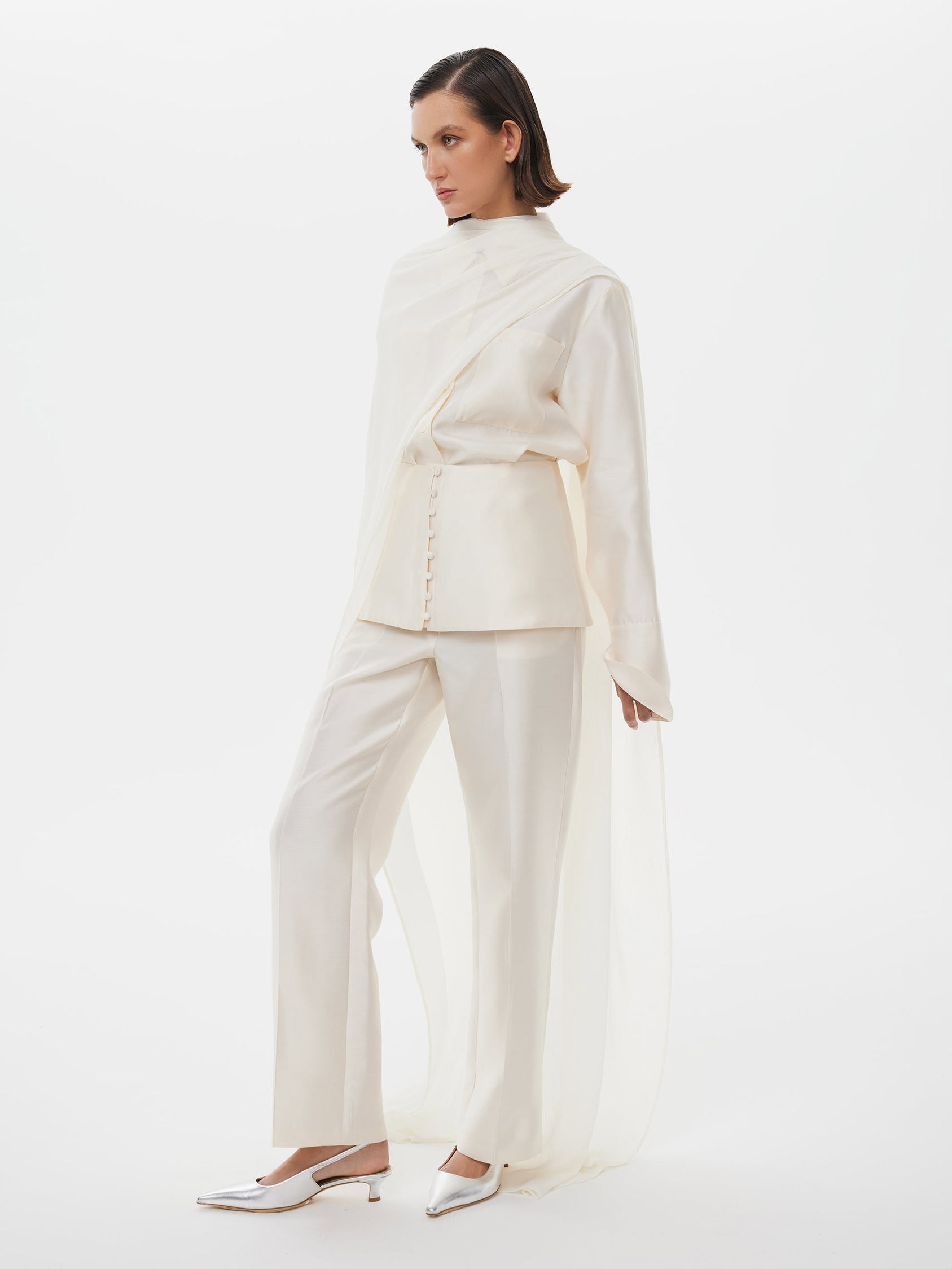 The Botanist’s Trousers in Starlight White