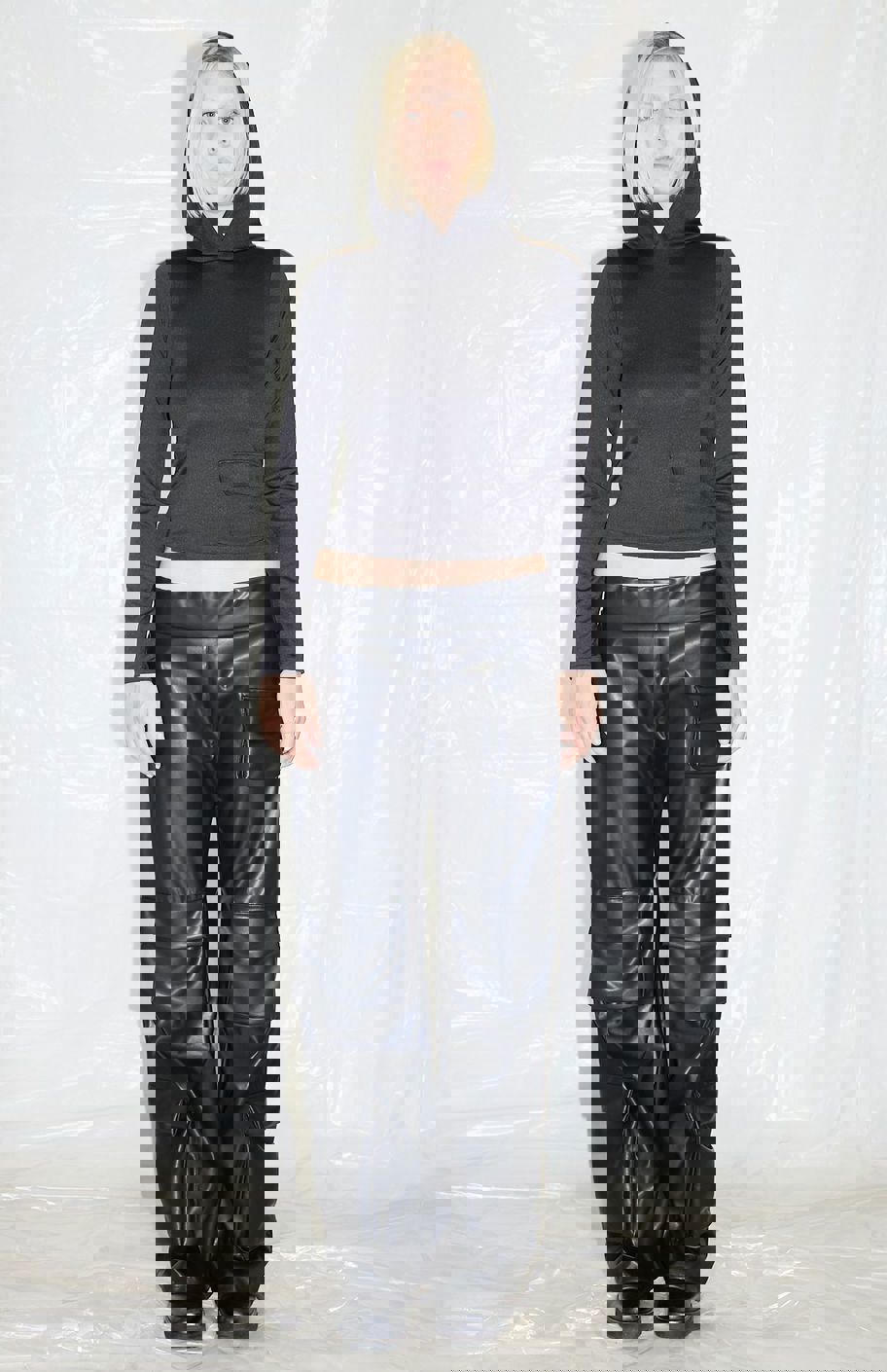 MULTI-POCKET ECO LEATHER PANT