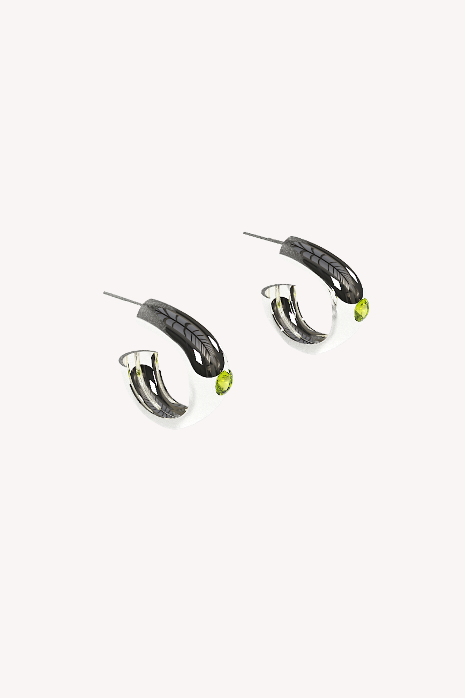 Globo Hoops Small Peridot