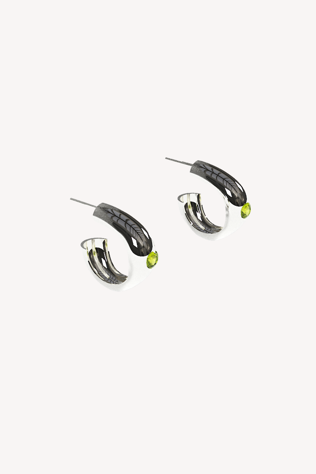 Globo Hoops Small Peridot