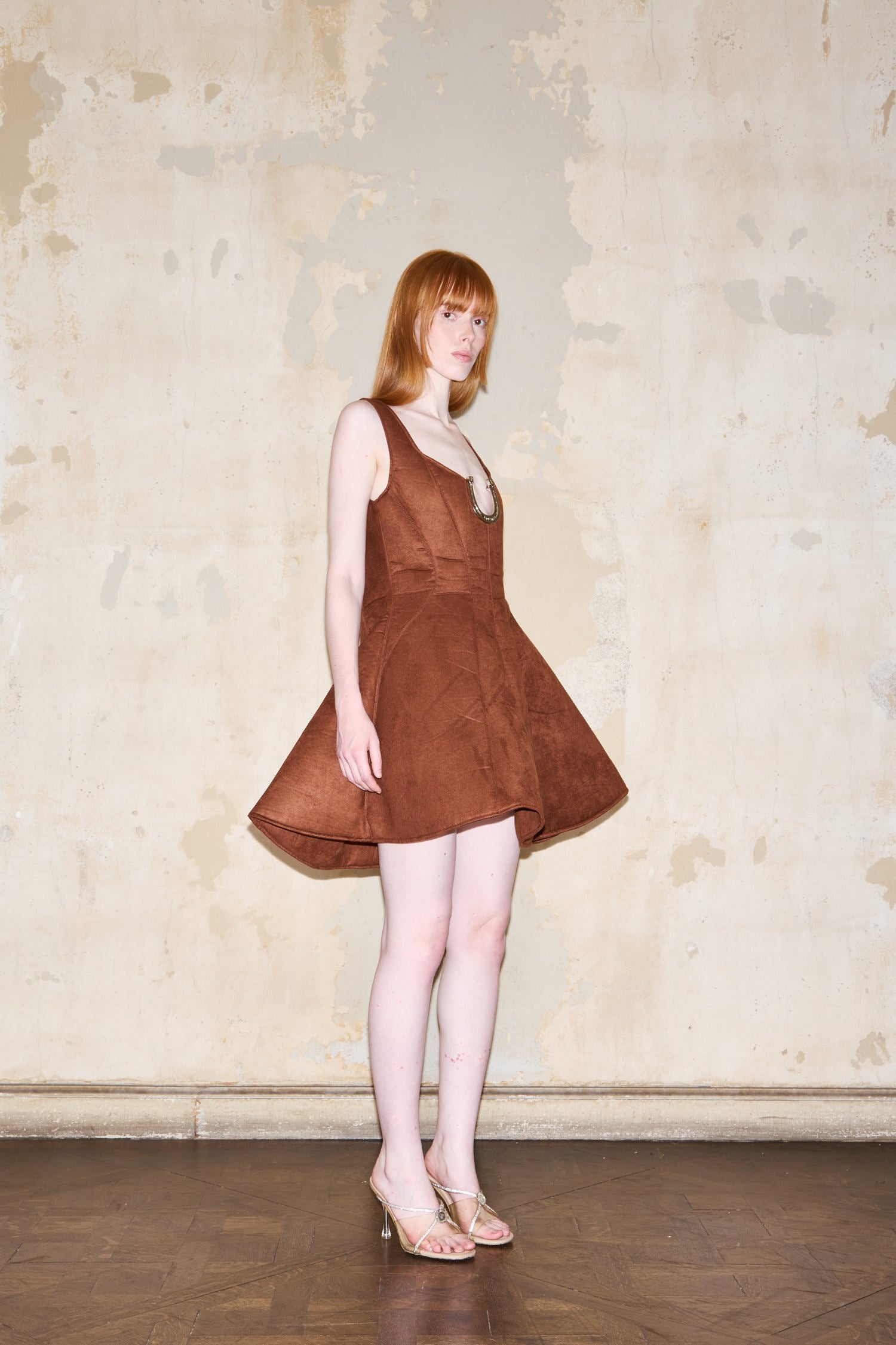 BURELA DRESS BROWN