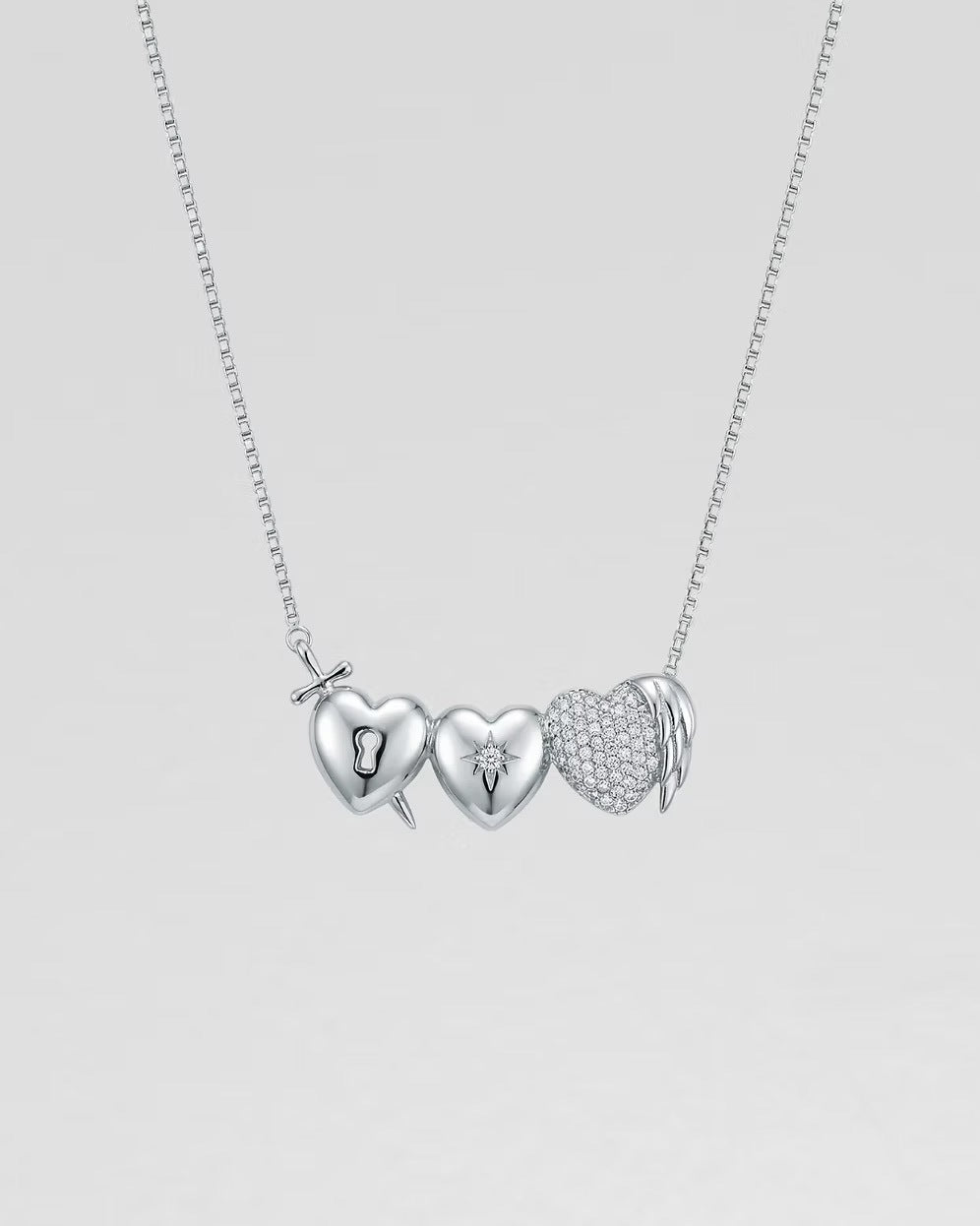 TRINITY OF THE HEART NECKLACE