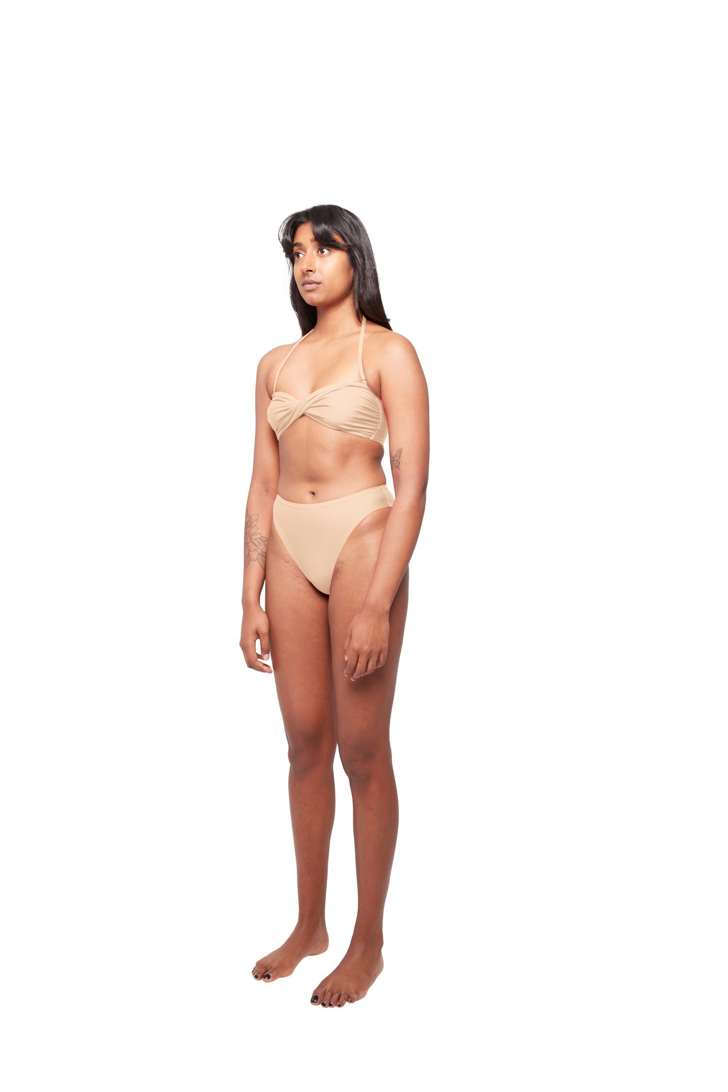 HA 001 - MID RISE BIKINI BRIEF - CAMEL