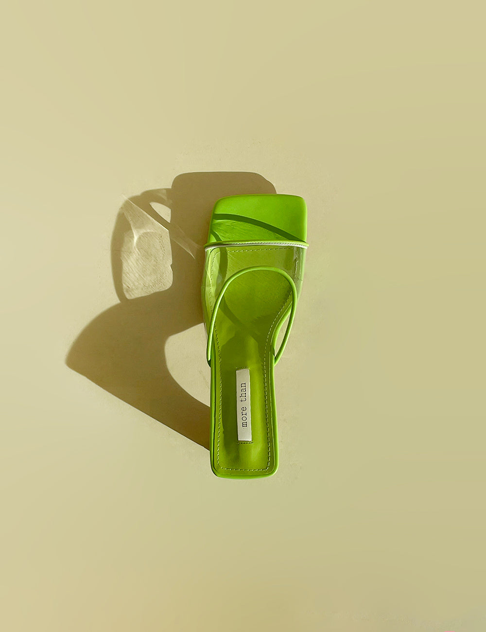 Gia PVC Mule, Lime