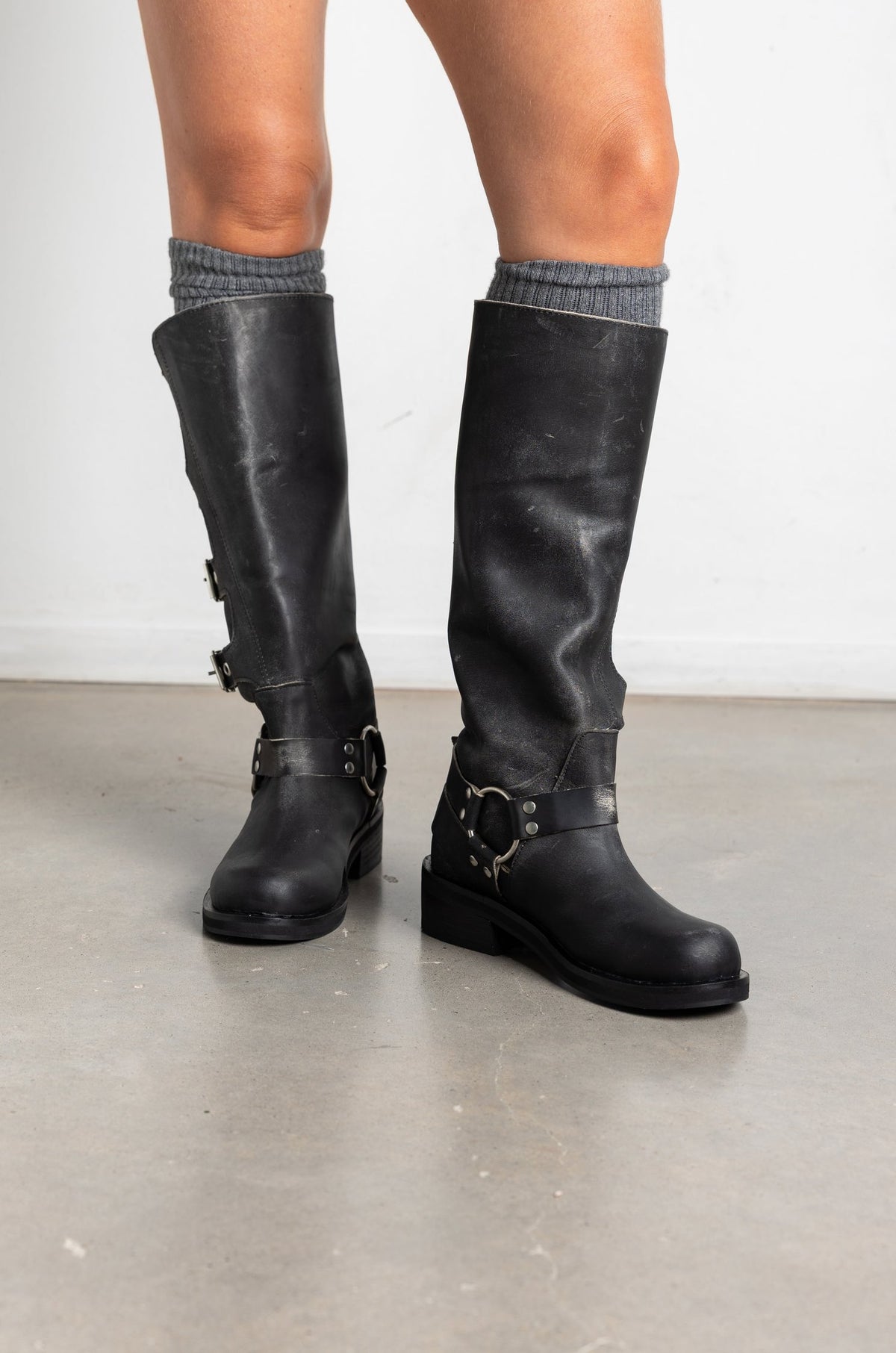 Tati Black Leather