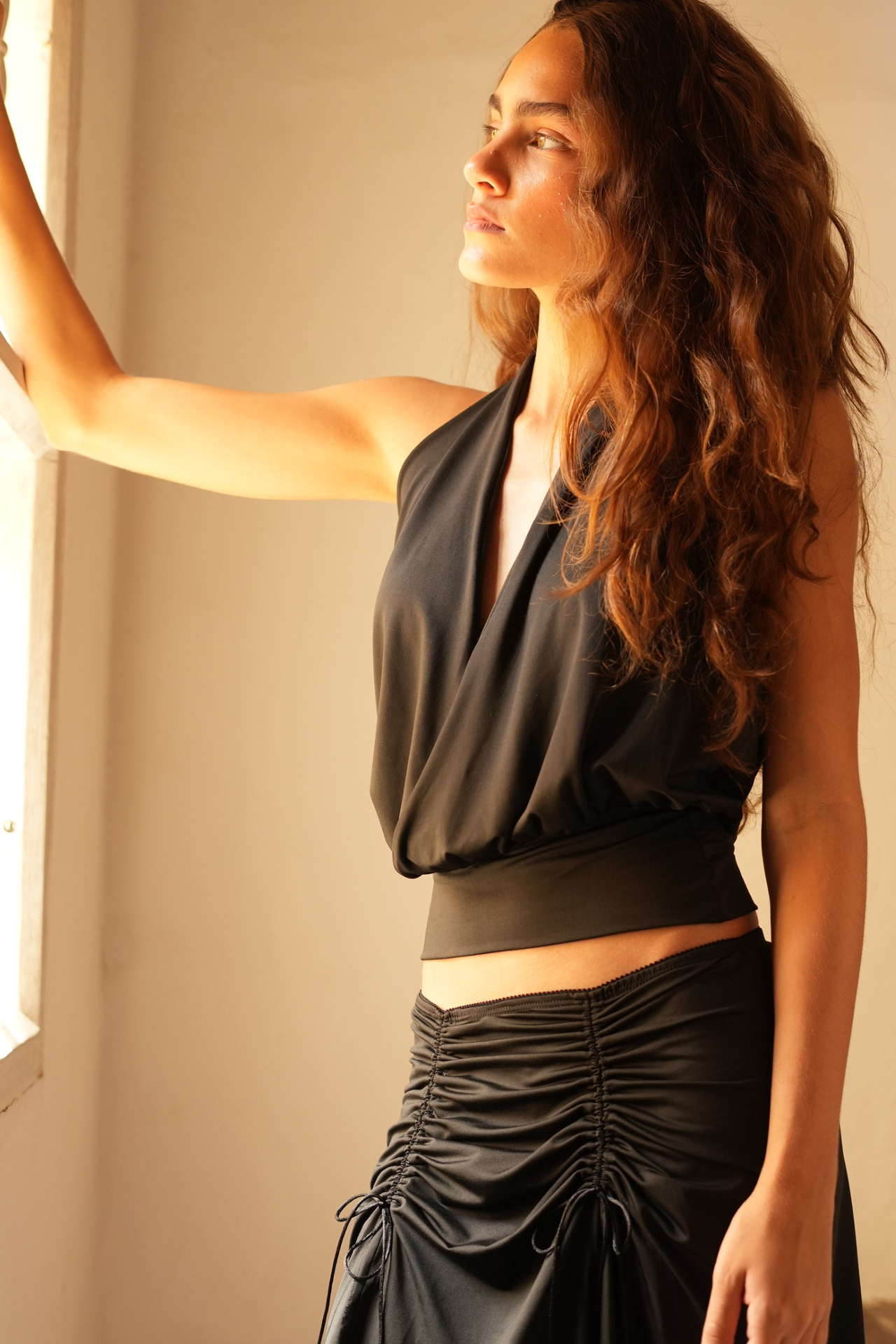 Luna Plunge Halter Top