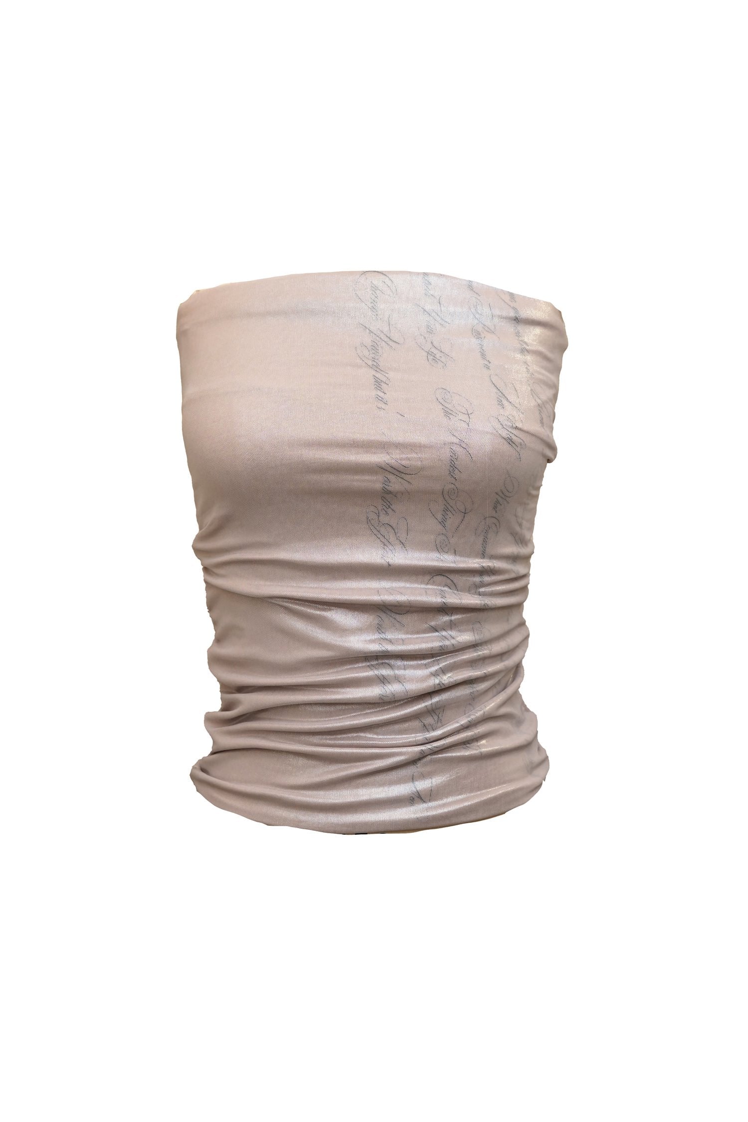 Silver Poet Tube Top