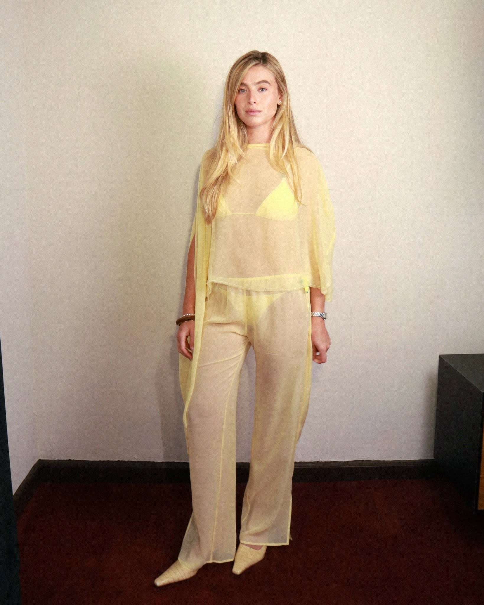 Hadley Poncho in Limoncello