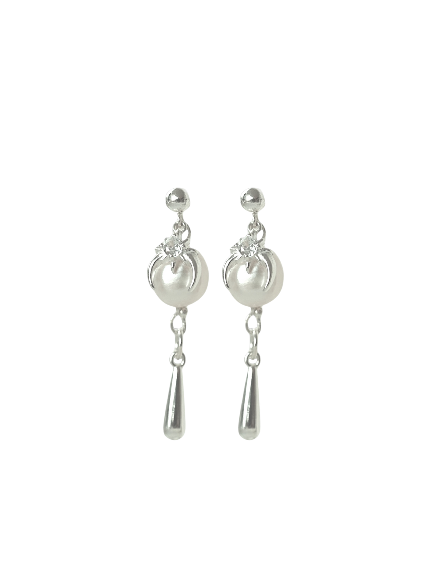 Spiky Pearl Earrings S925