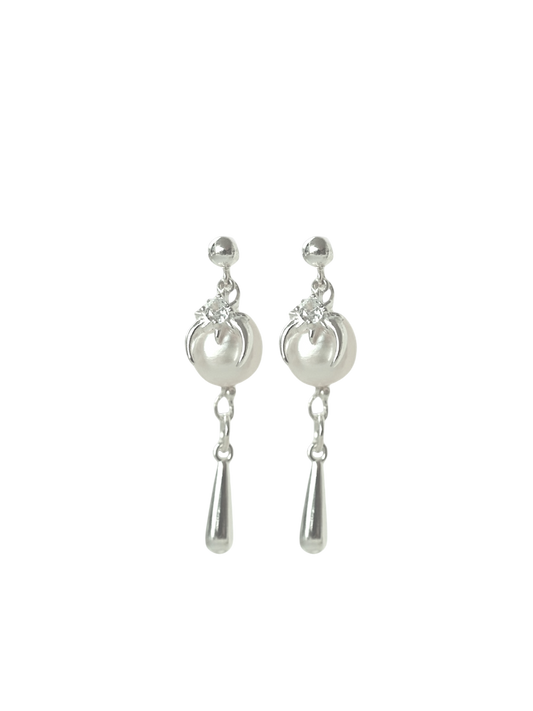 Spiky Pearl Earrings S925