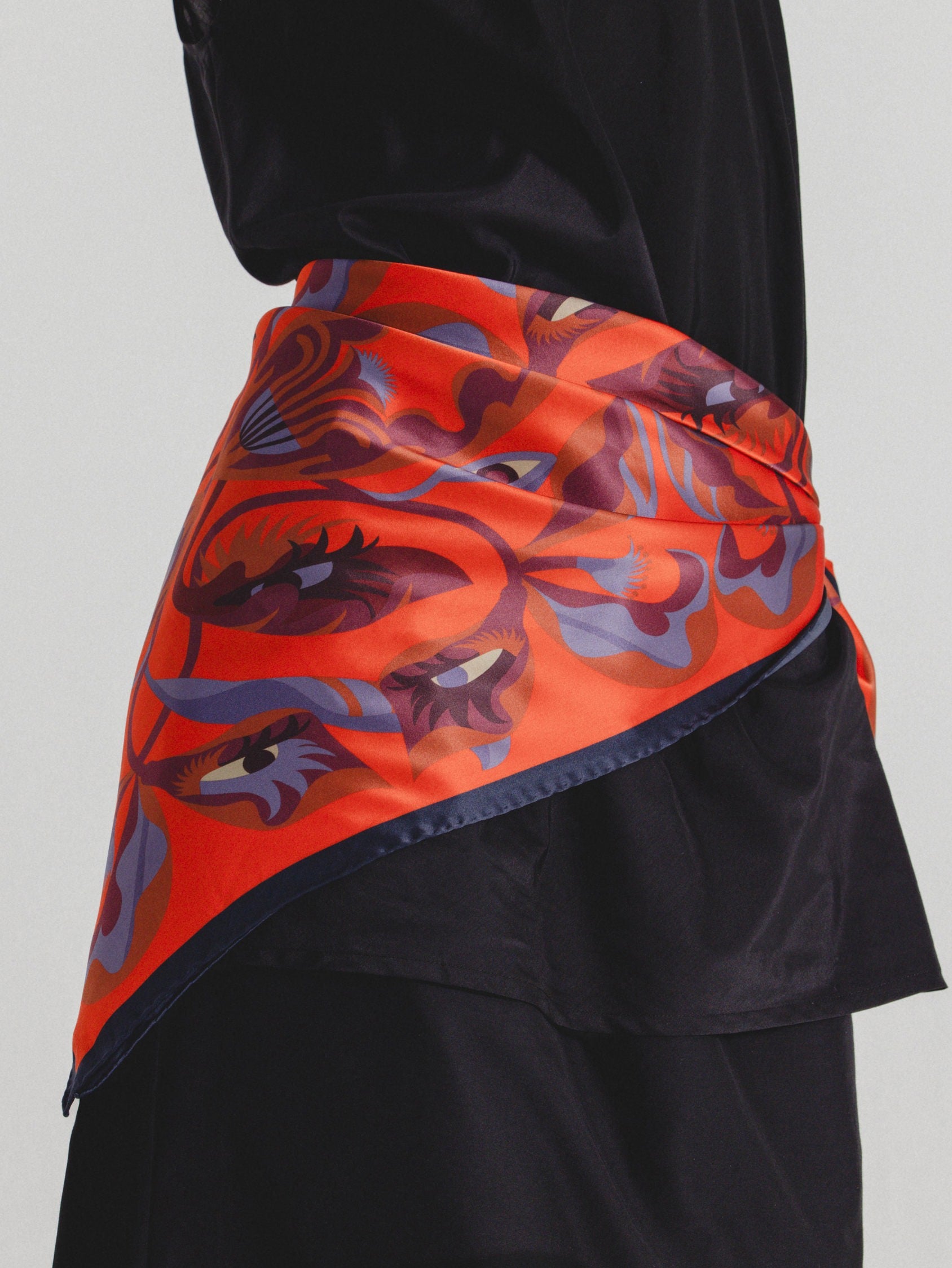 Large Silk Scarf 'I Bloom You'