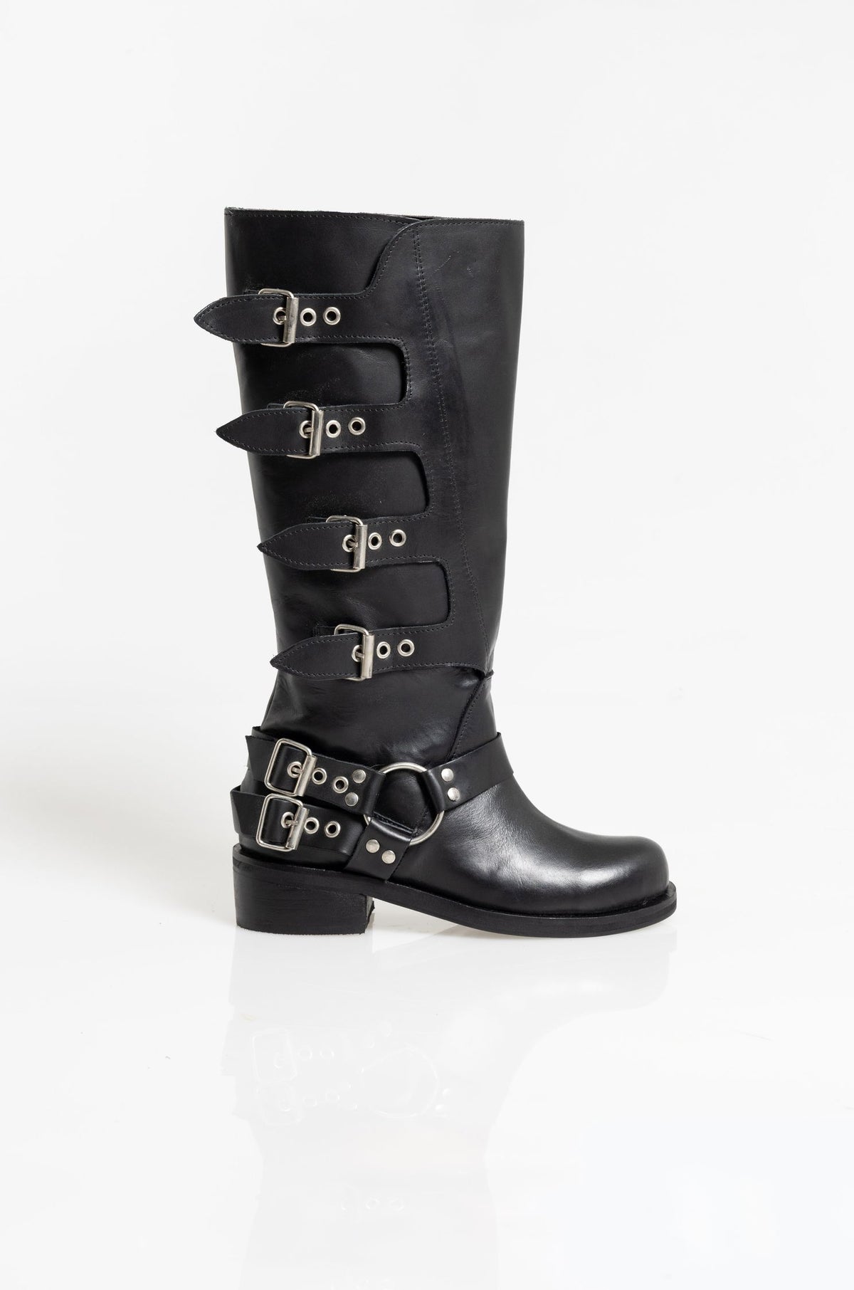Tati Full Black Leather