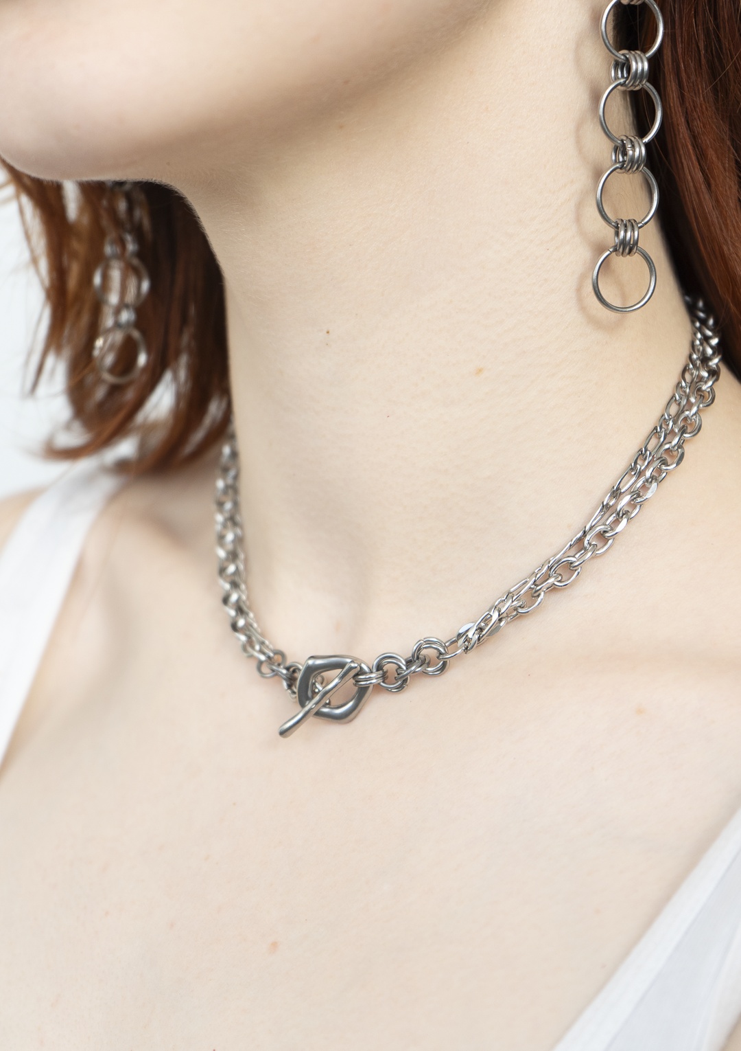 The Sable - Sculptural Toggle Choker