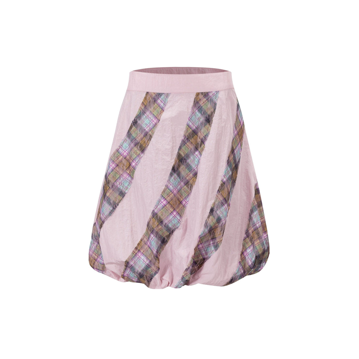 Kaleido Pink Taffeta Lace Layered Skirt