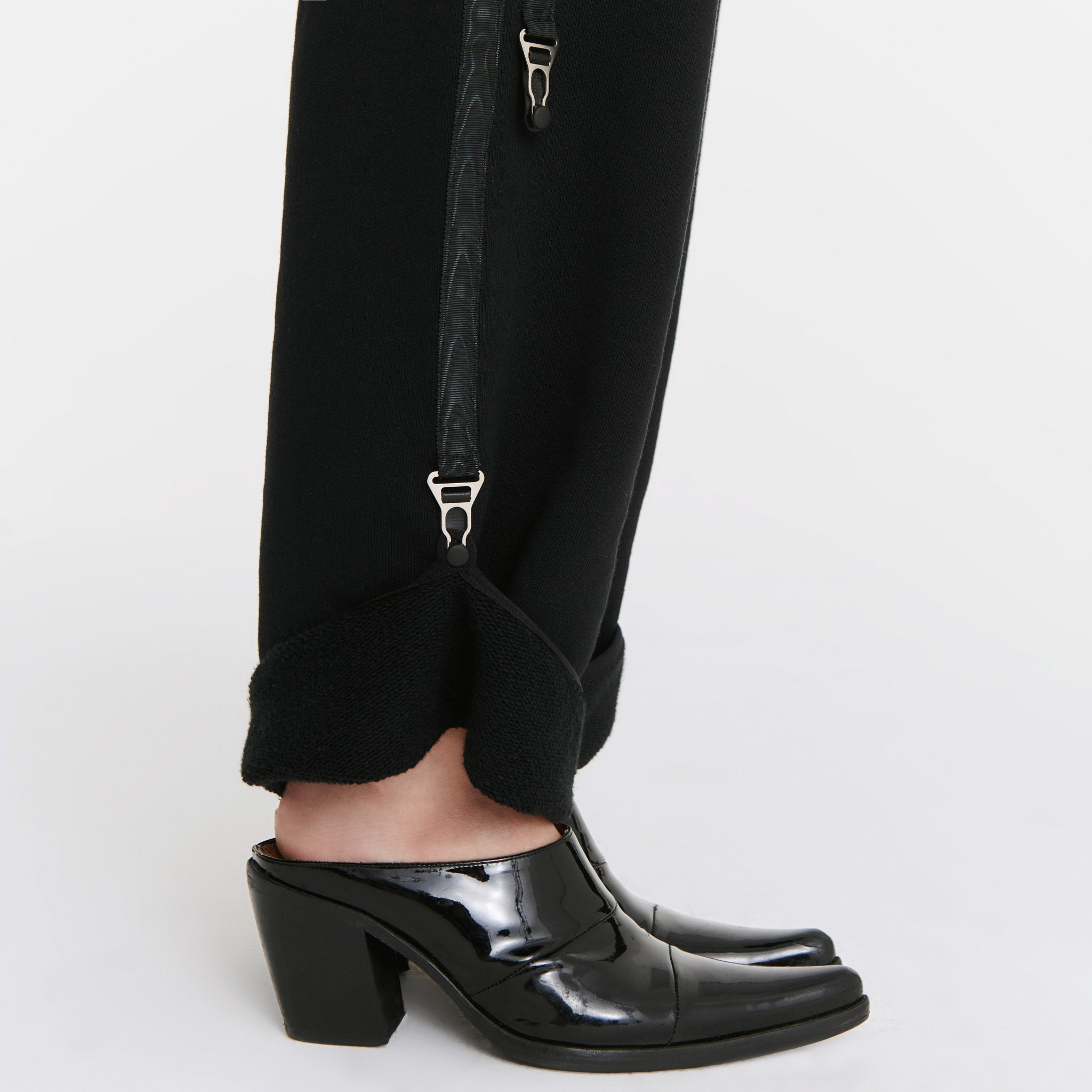 Moiré Sweatpants in Black