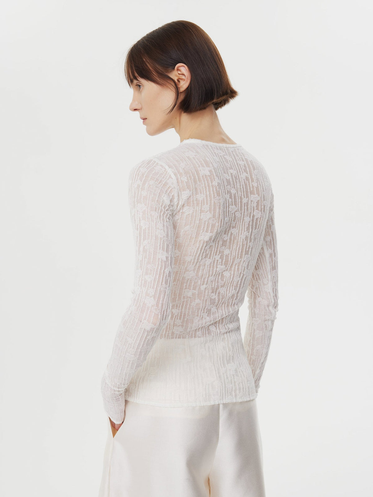 Pelerine Top in White