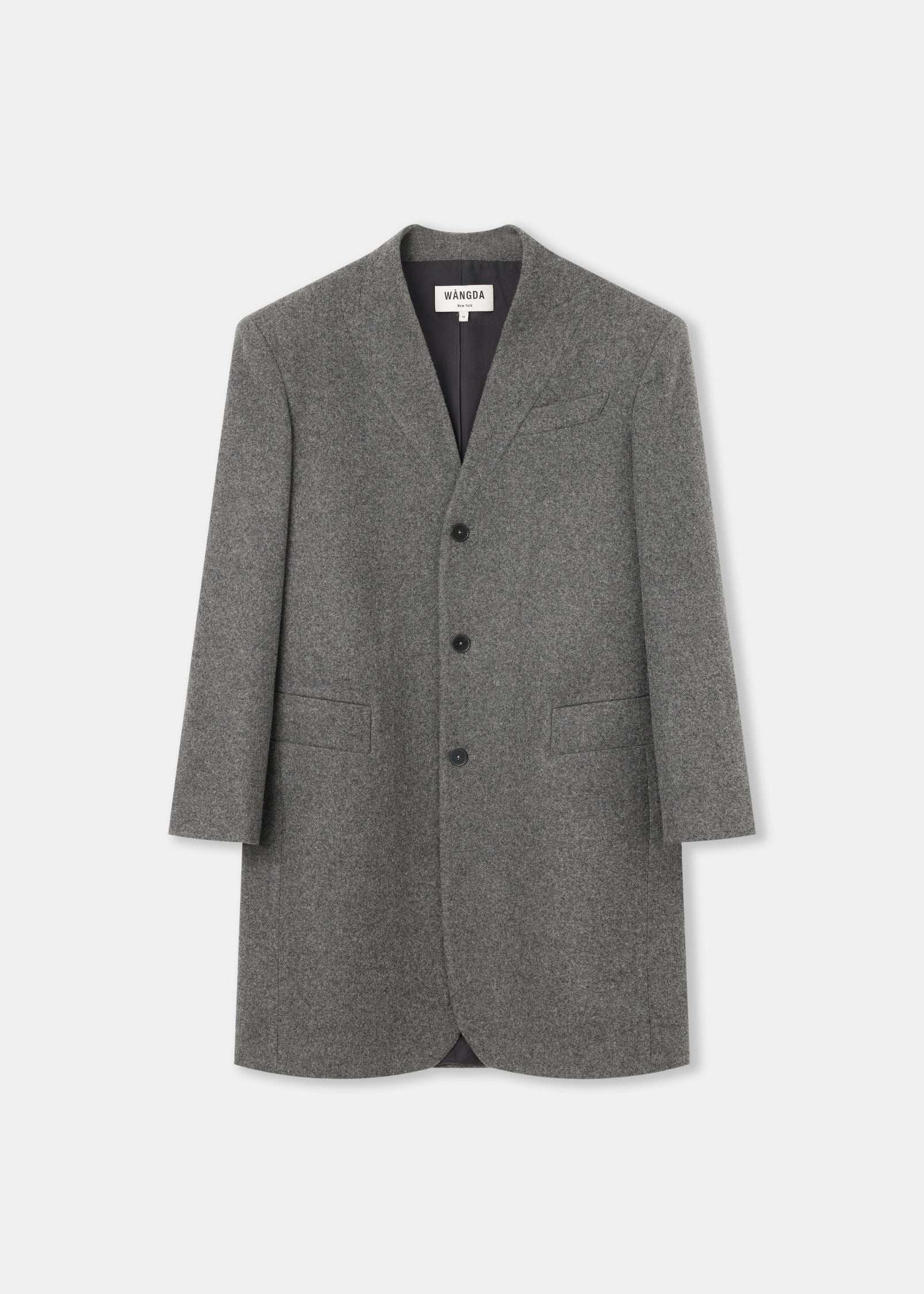 Grey Essentia Wool Coat