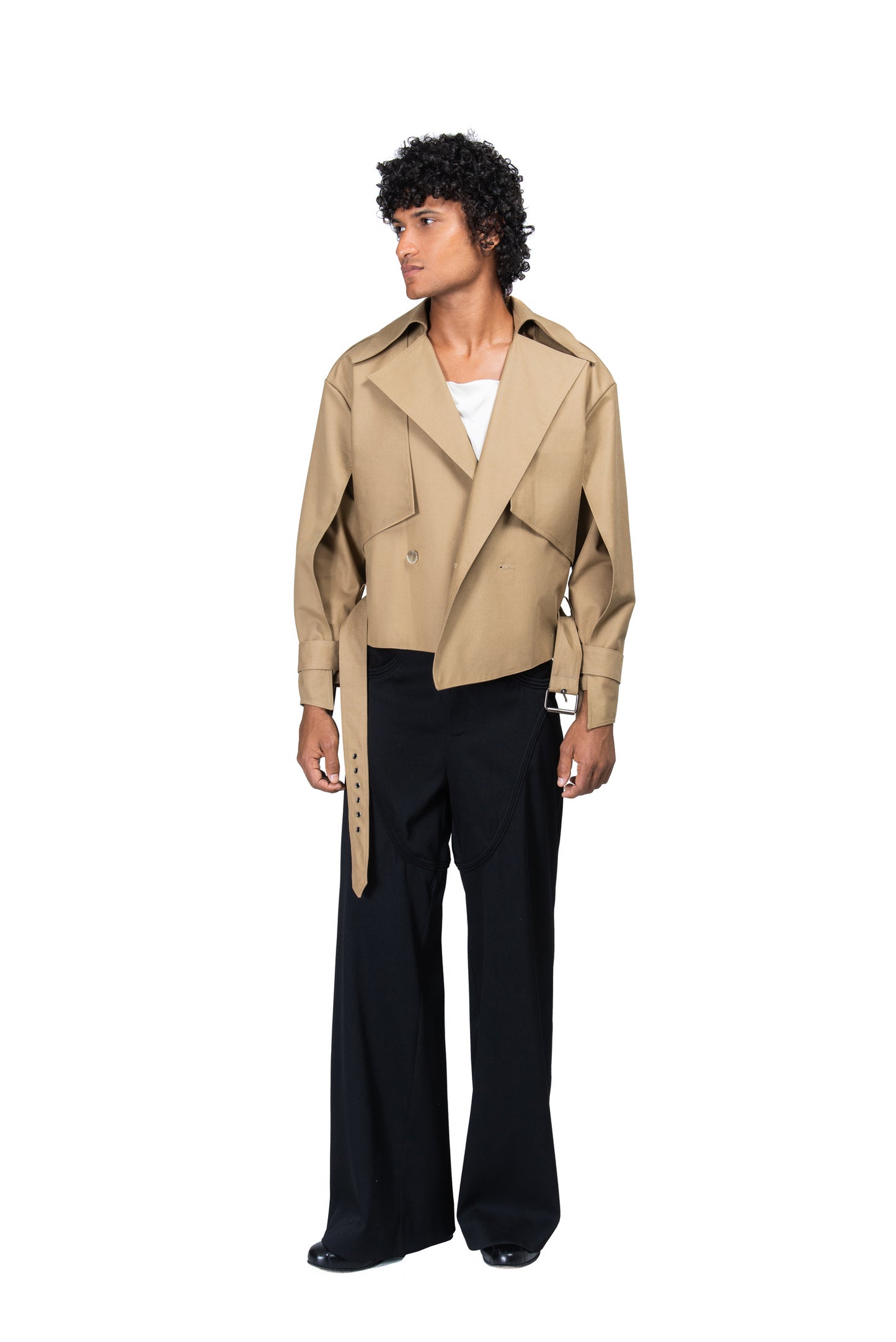 Cropped Trench Coat