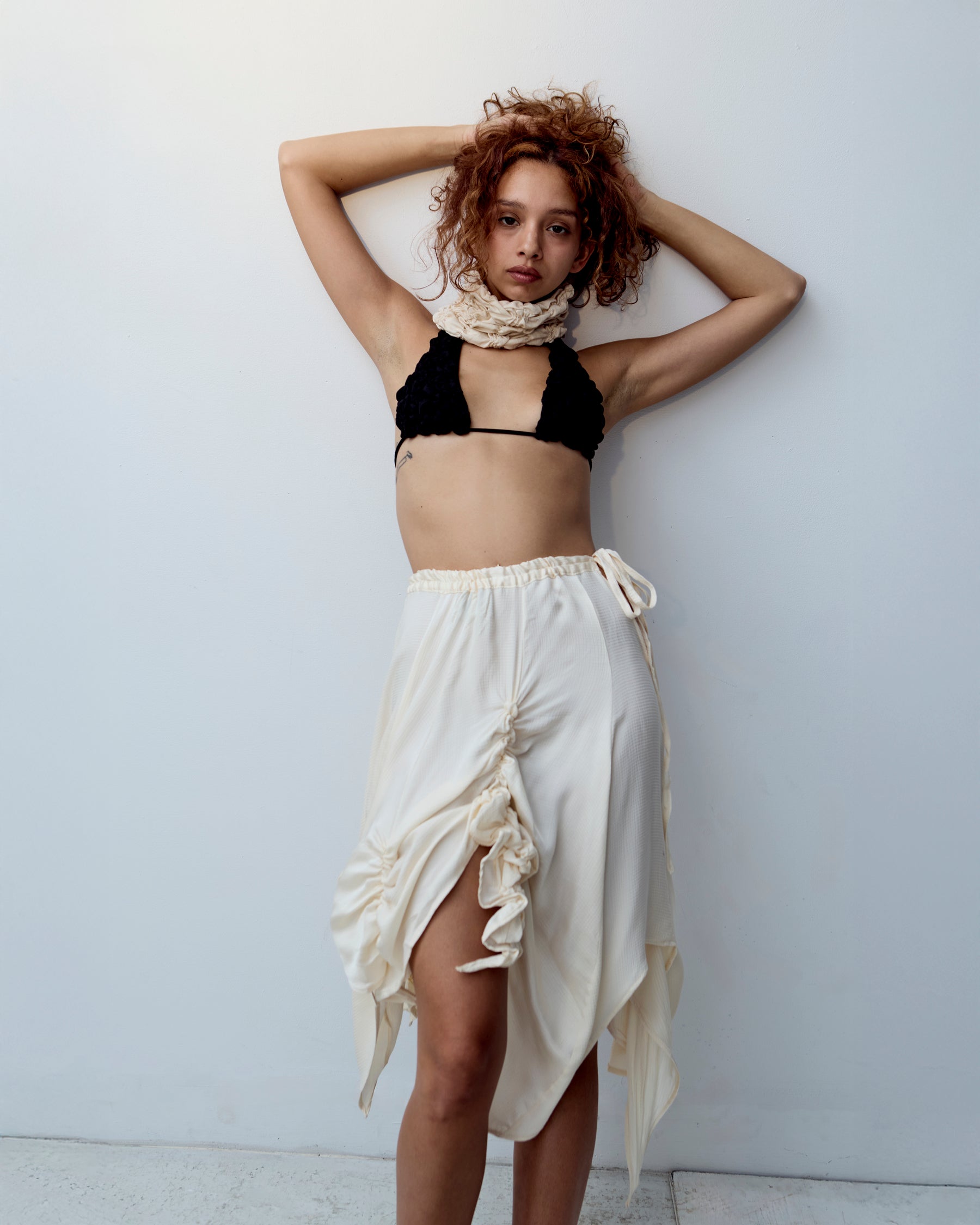 pearly gut midi skirt no. III