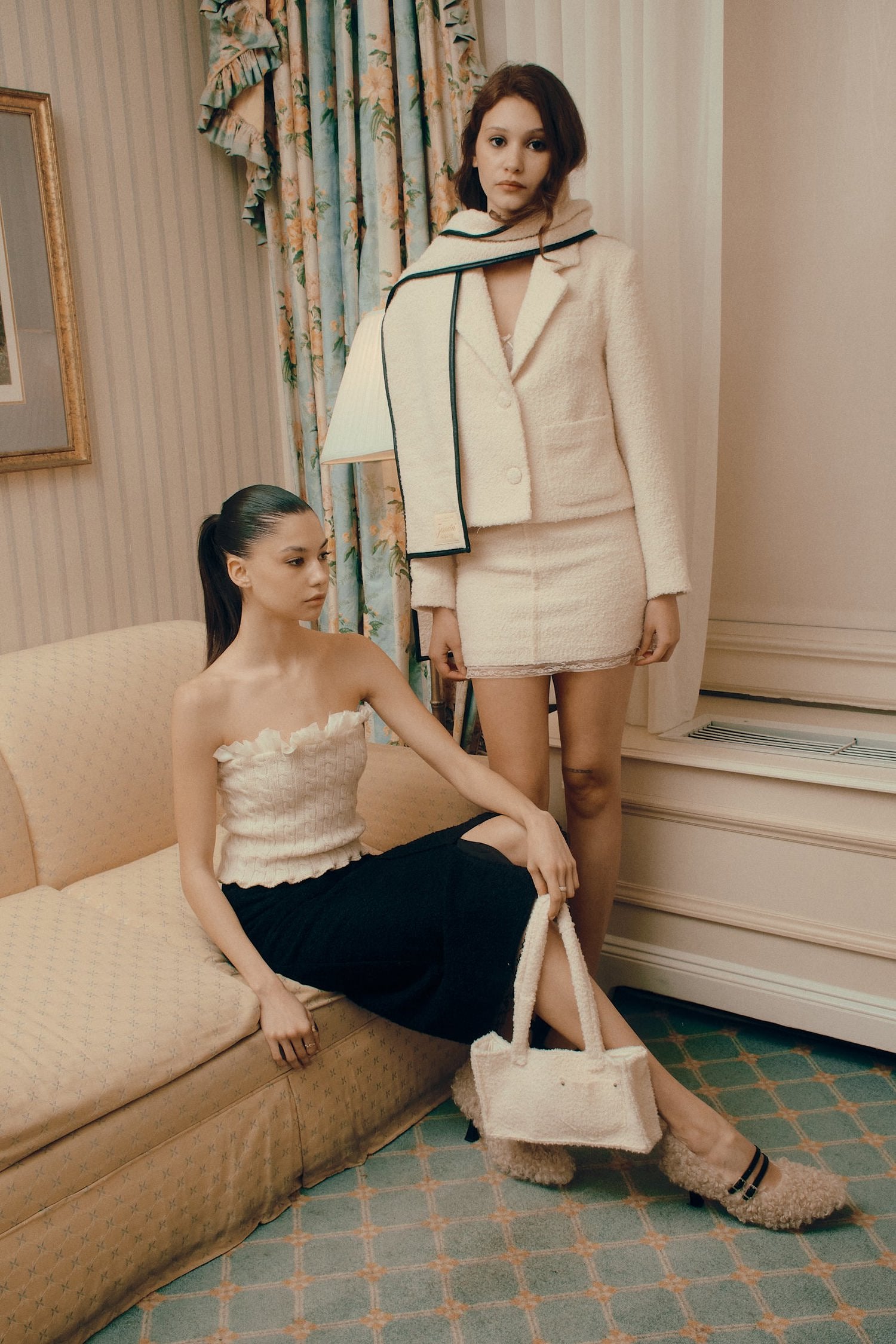 CREAMER TWEED JACKET IVORY