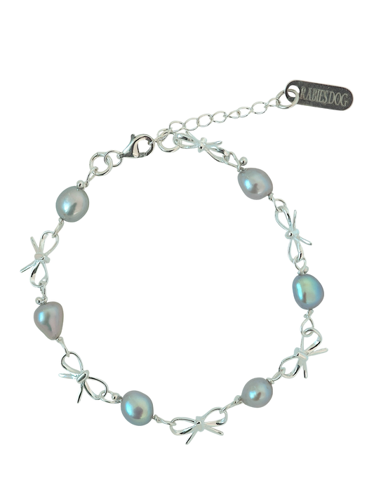 Silvery Freshwater Pearl Bracelet S925