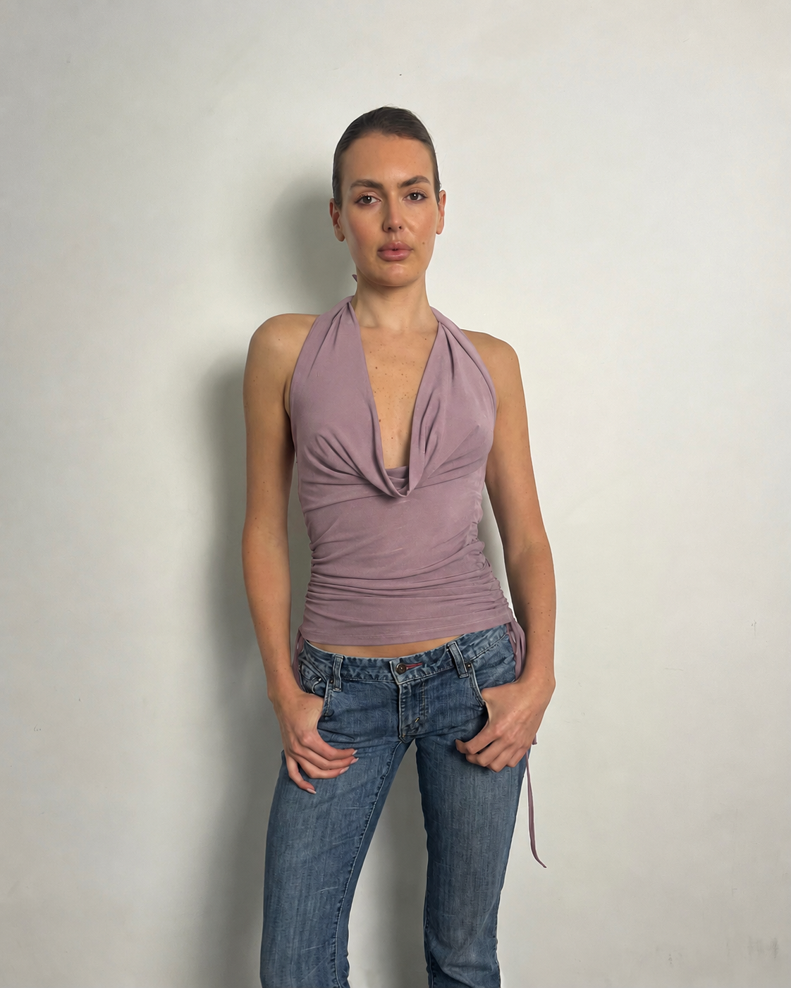 DUSTY MAUVE MULTIWAY TOP