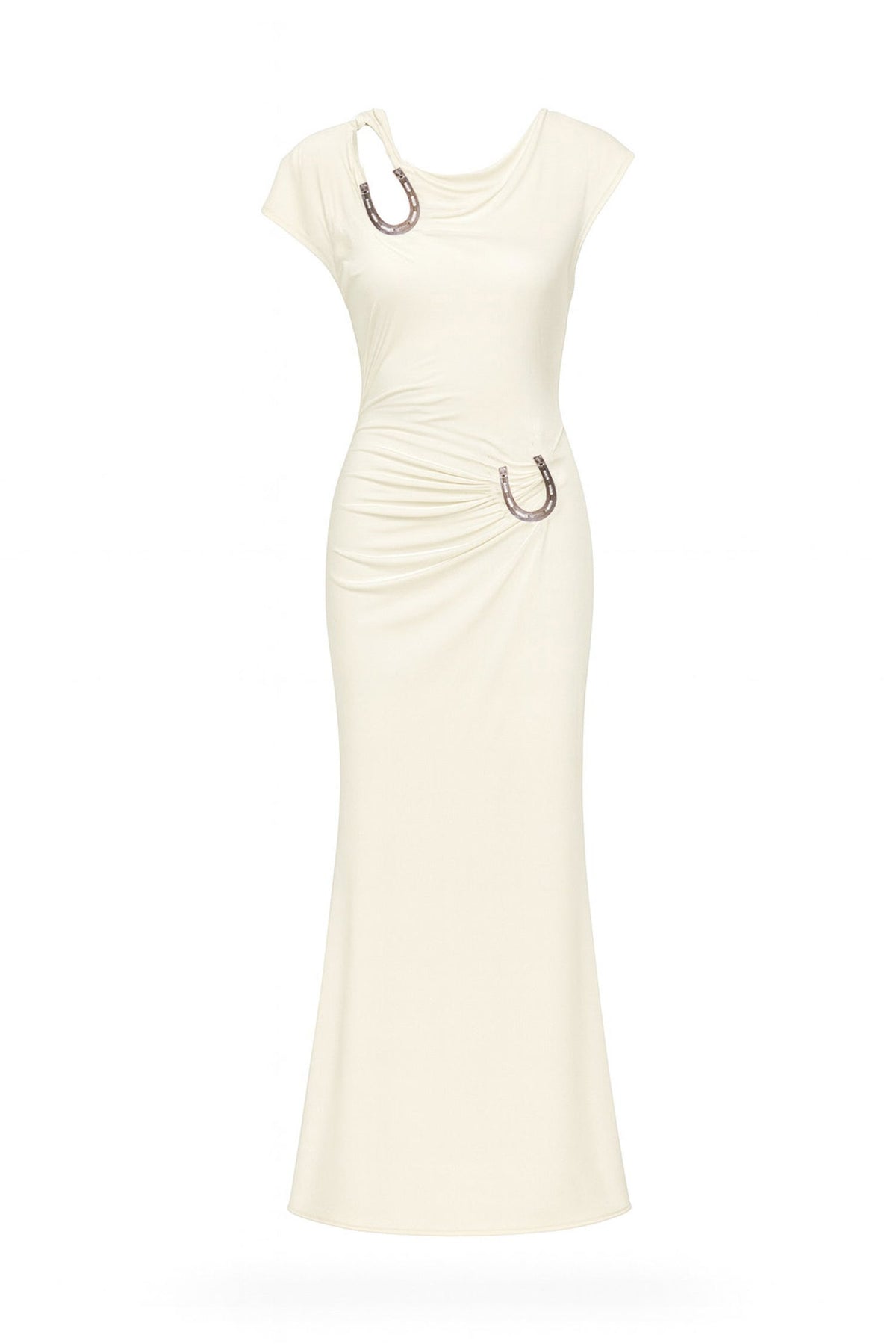 DEVOTO DRESS OFF WHITE