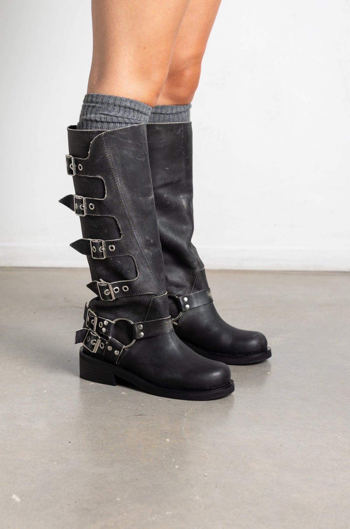 Tati Black Leather