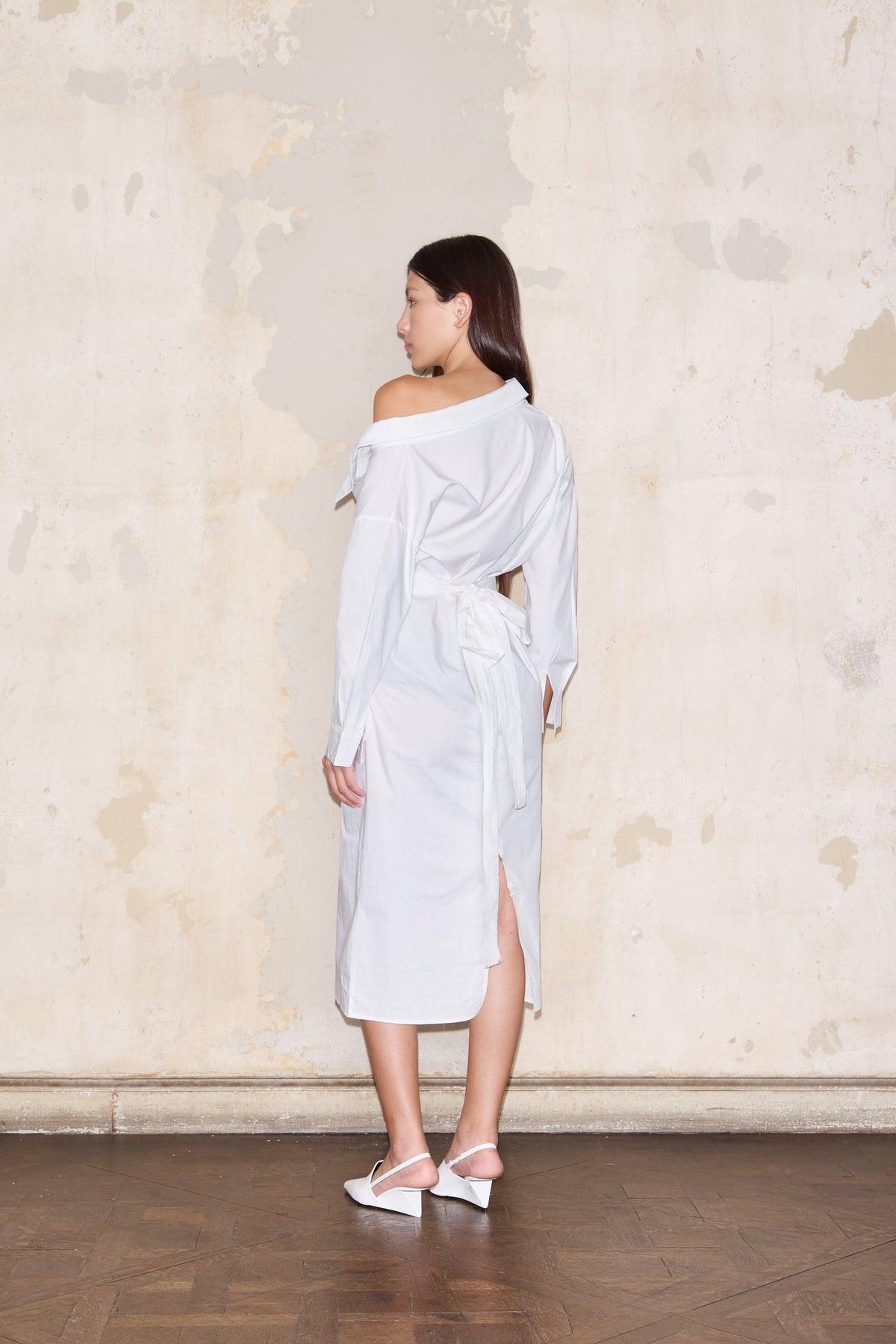 CAMISERO DRESS WHITE