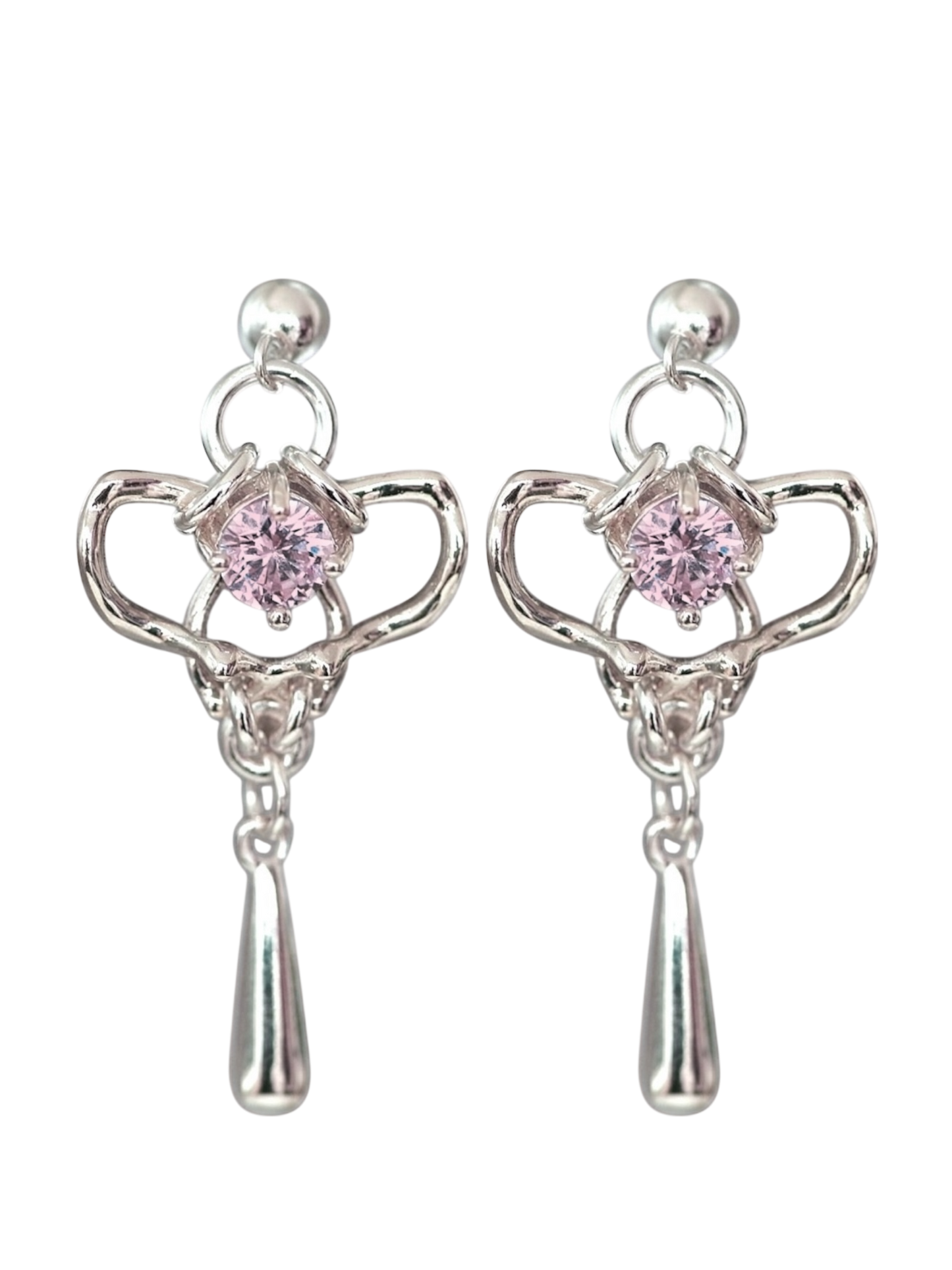 Pink Spine Earrings S925