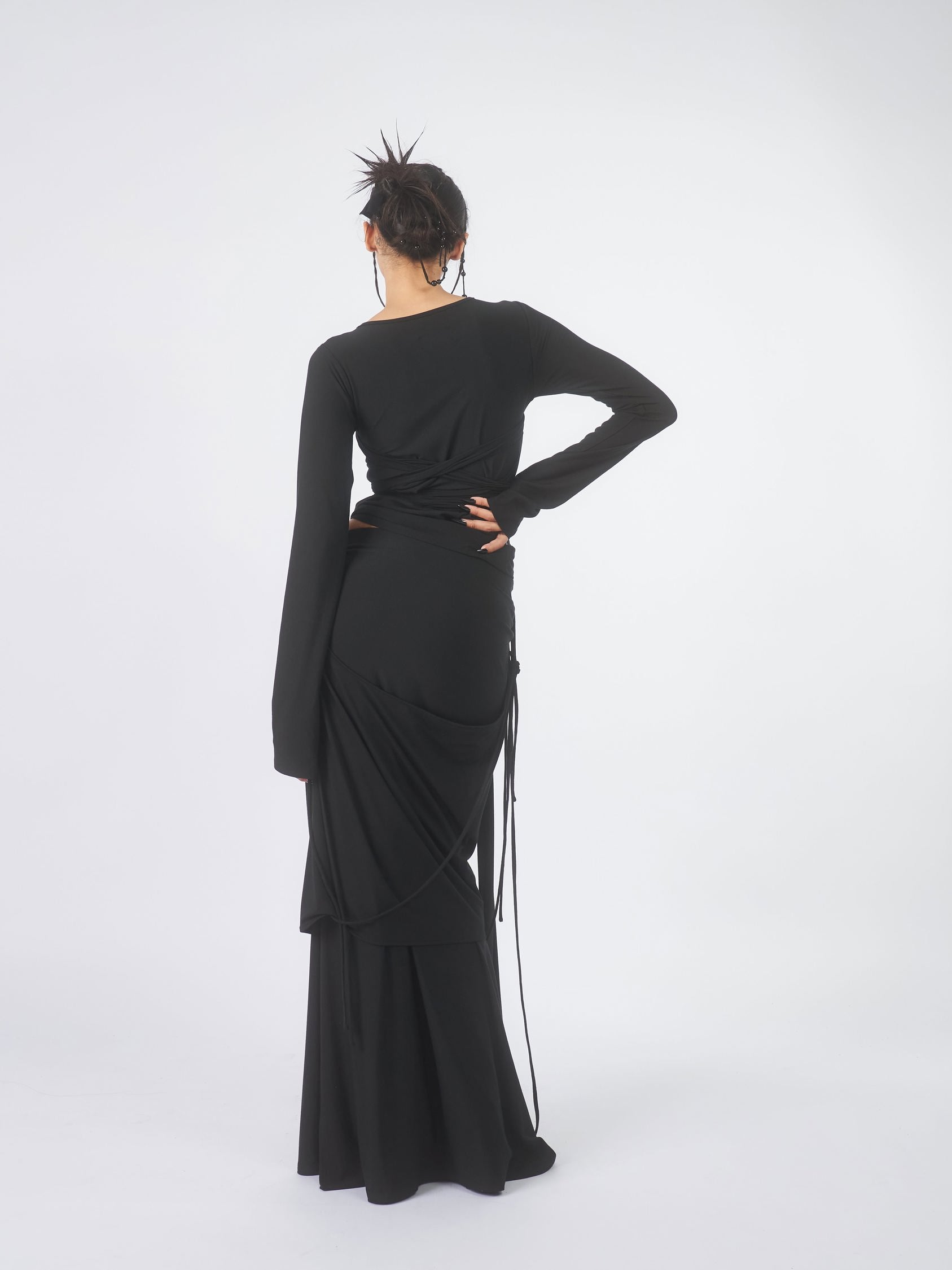 Harness Tie Top - Solid Black