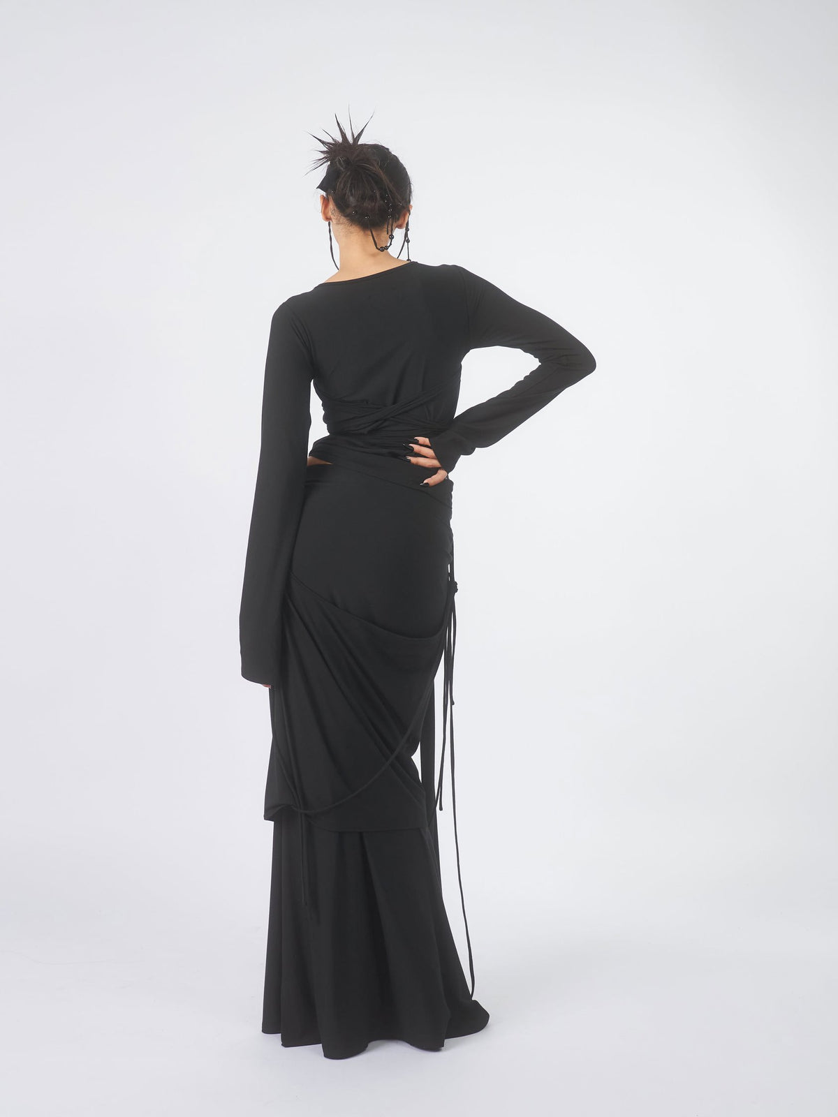 Harness Tie Top - Solid Black