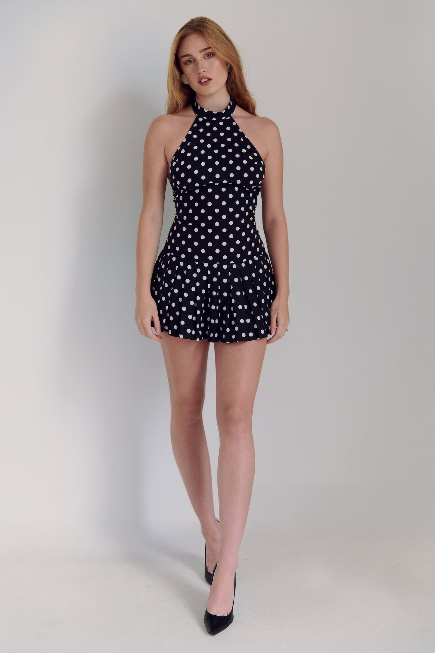The Parkside Dress in Polka Dot