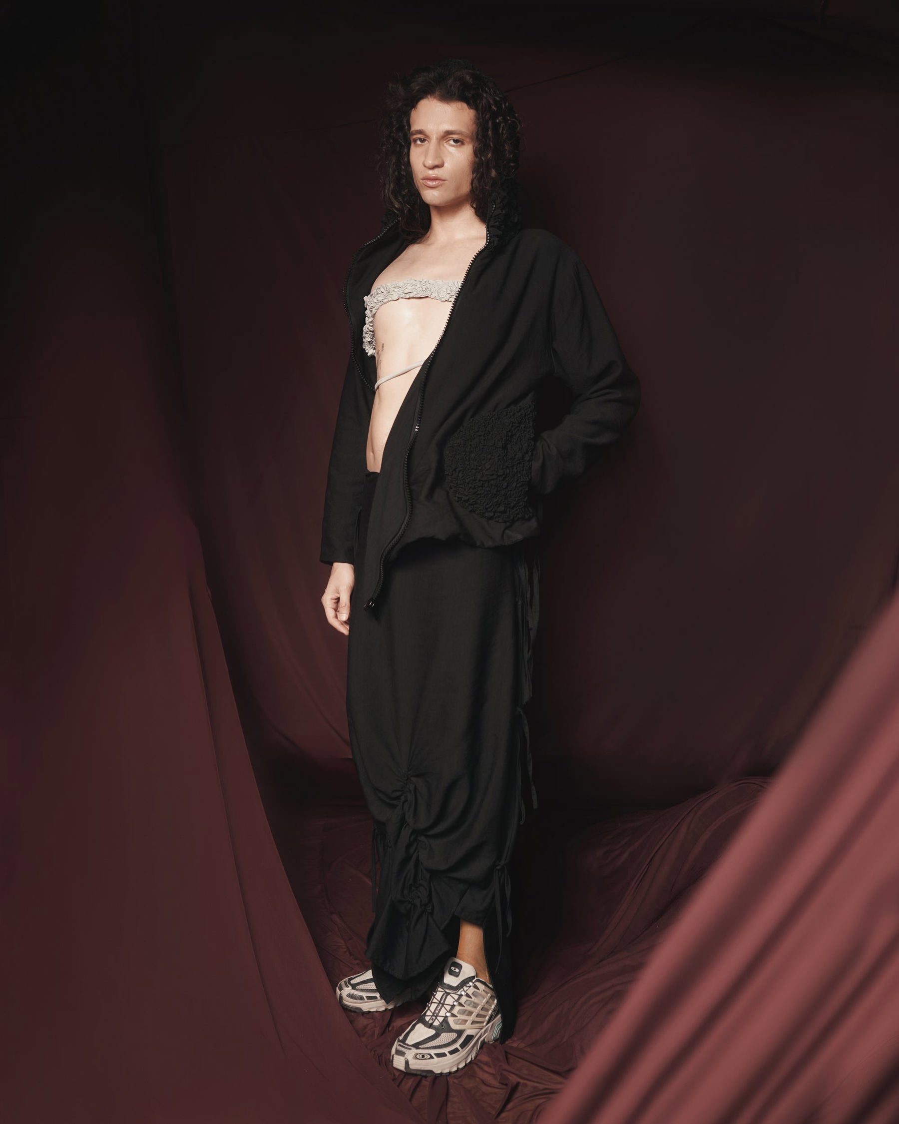 gut jacket with balaclava