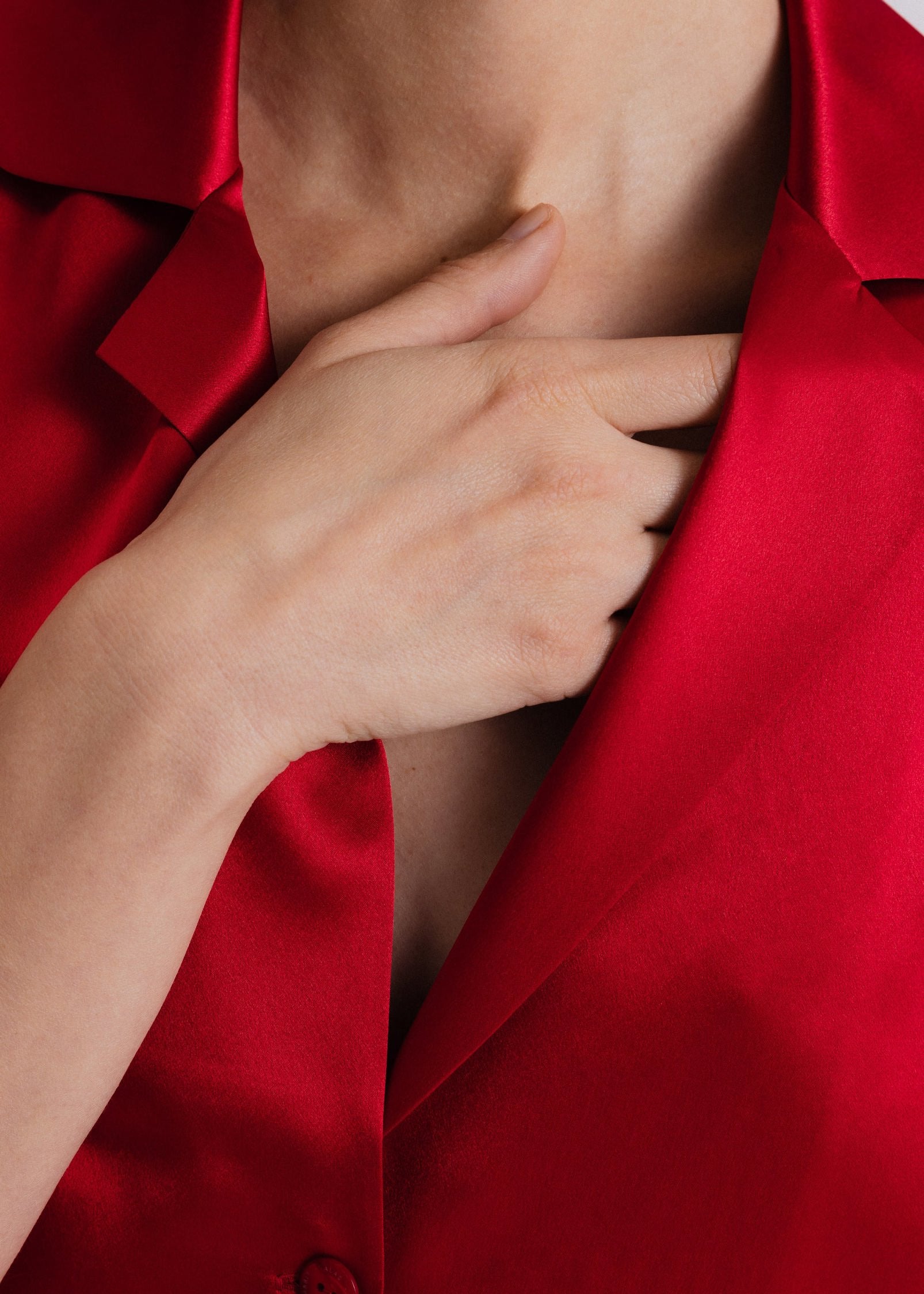 The Signature Silk Shirt in Red