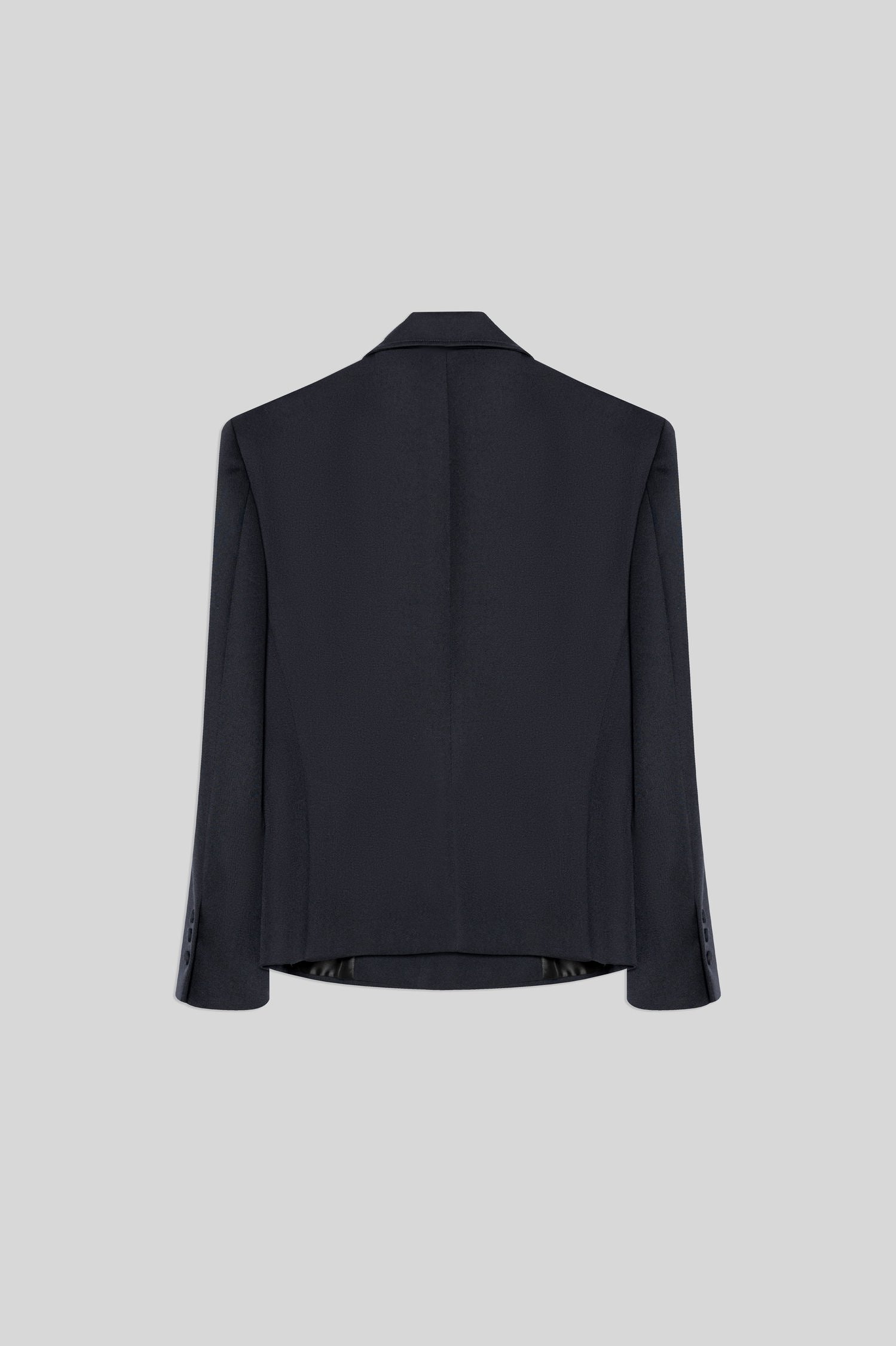 Black Re-engineered Double-Breasted Blazer