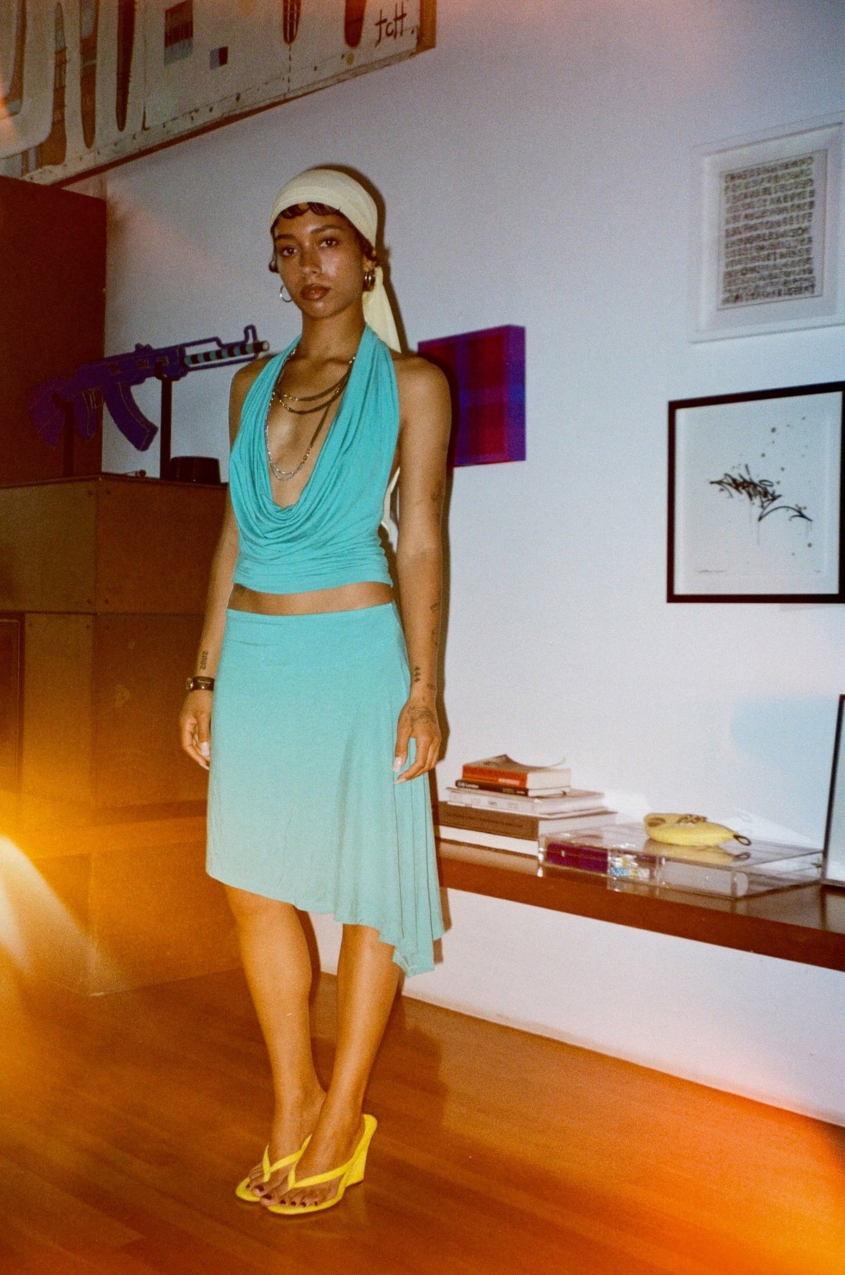 Psyche Top in Teal