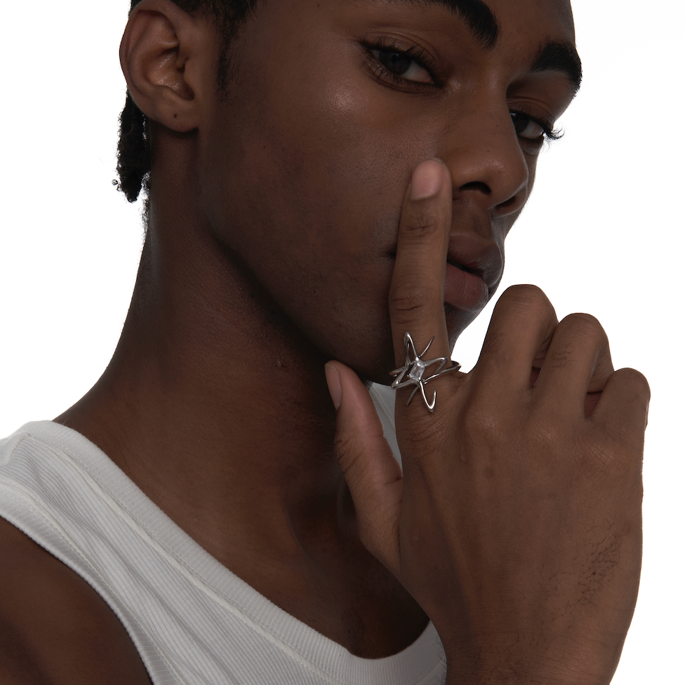 Star| Natural Clear Quartz Ring