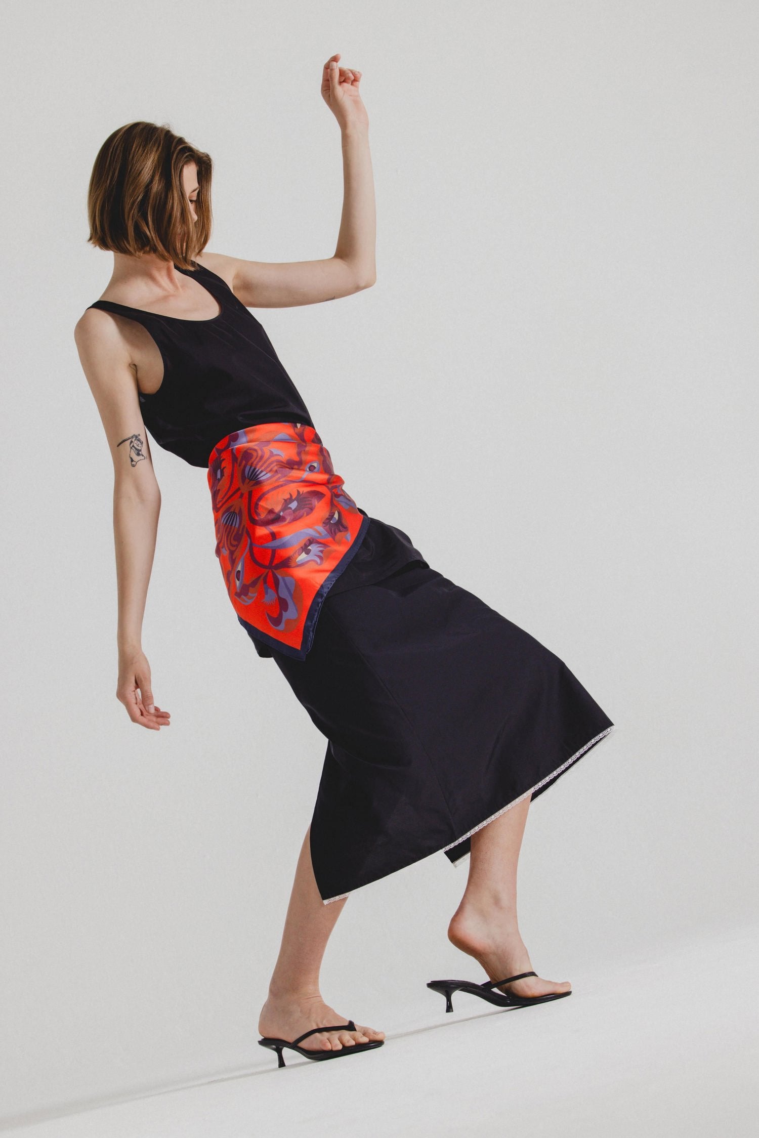 Large Silk Scarf 'I Bloom You'