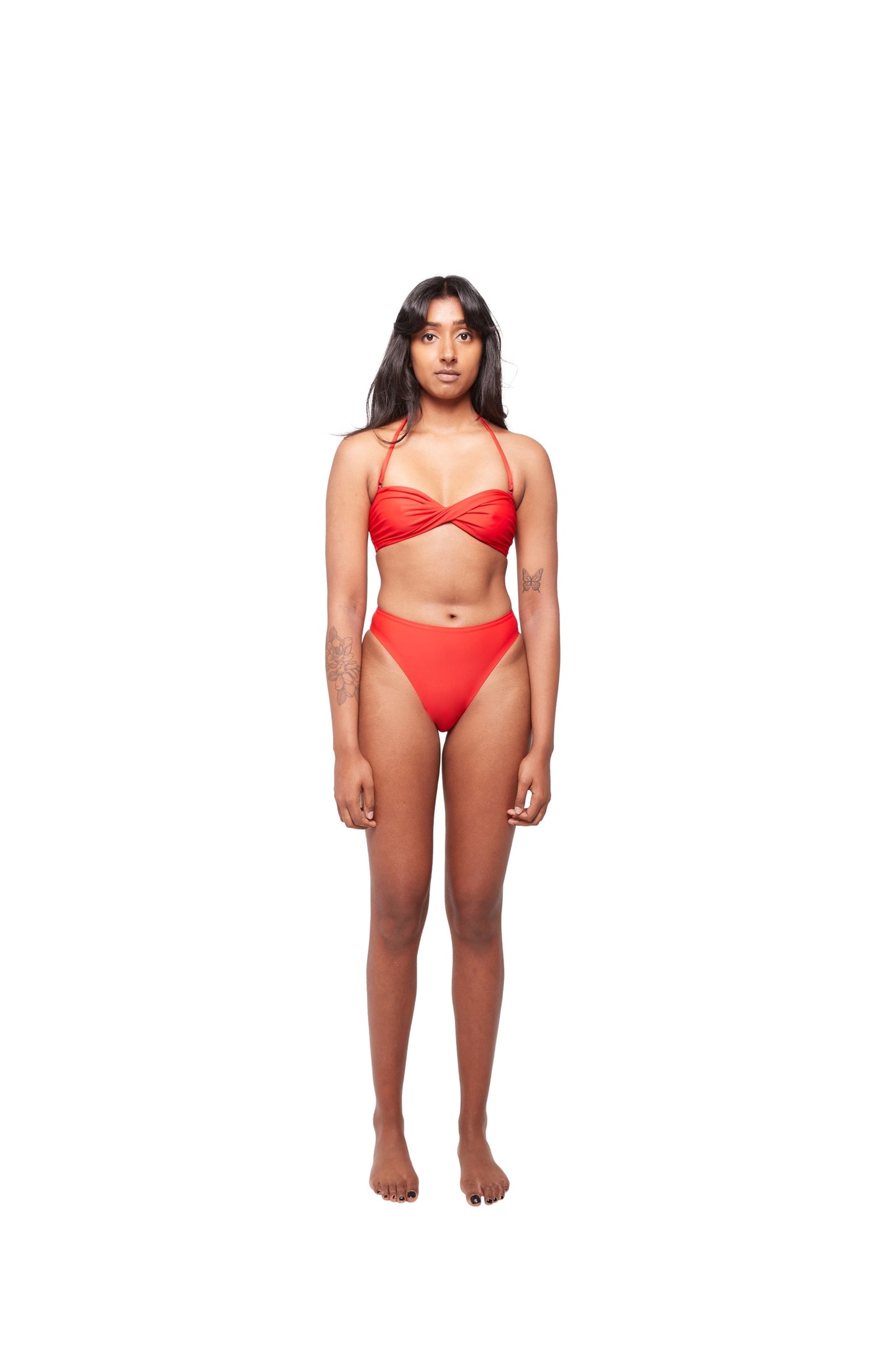 HA 001 - MID RISE BIKINI BRIEF - REDCOAT